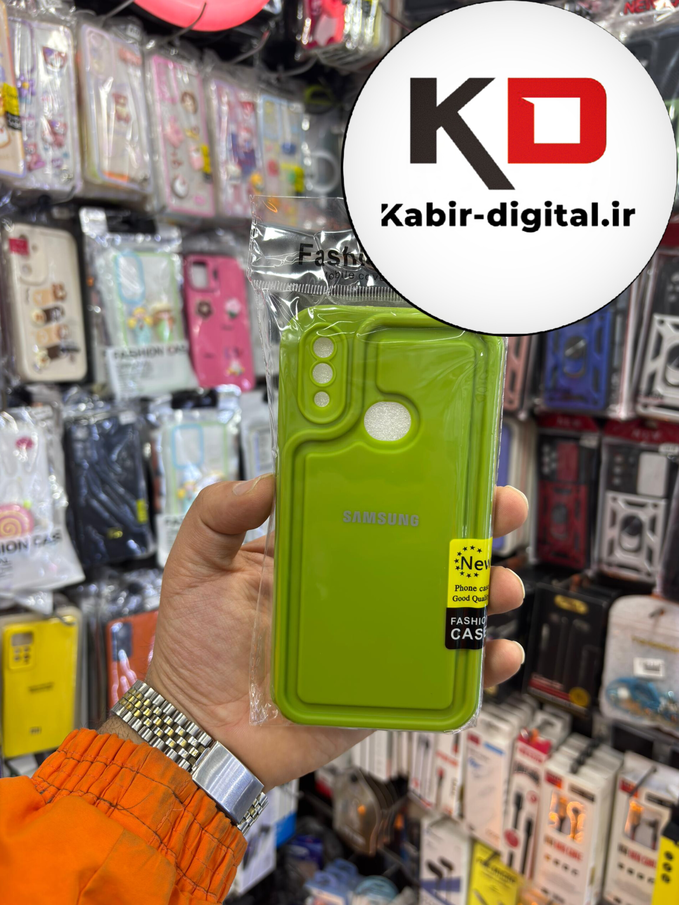 قاب گوشی Galaxy A10s سامسونگ طرح سیلیکونی Solid جدید محافظ لنزدار سبز فسفری