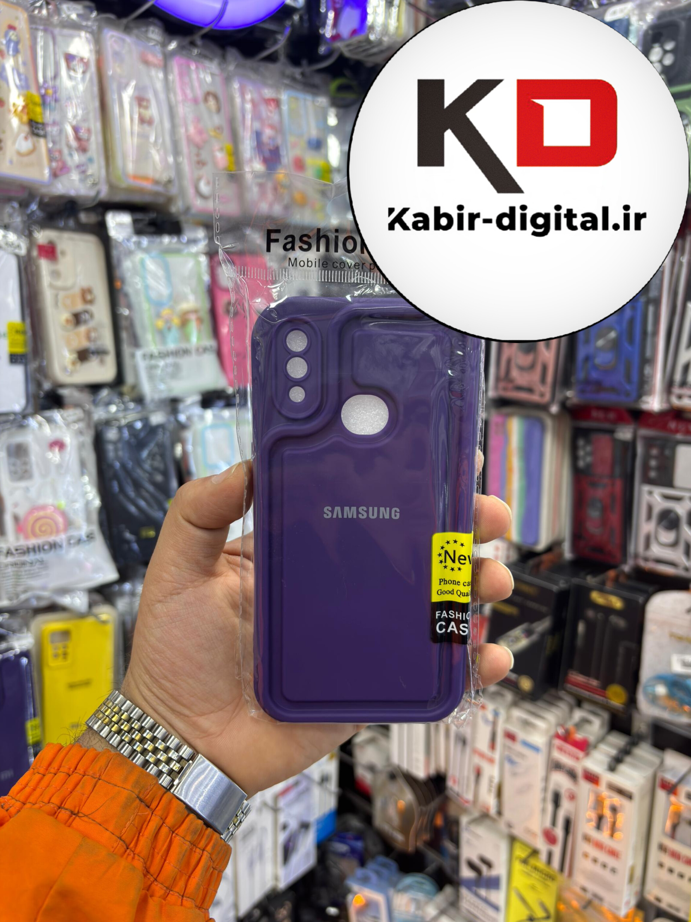 قاب گوشی Galaxy A10s سامسونگ طرح سیلیکونی Solid جدید محافظ لنزدار بنفش