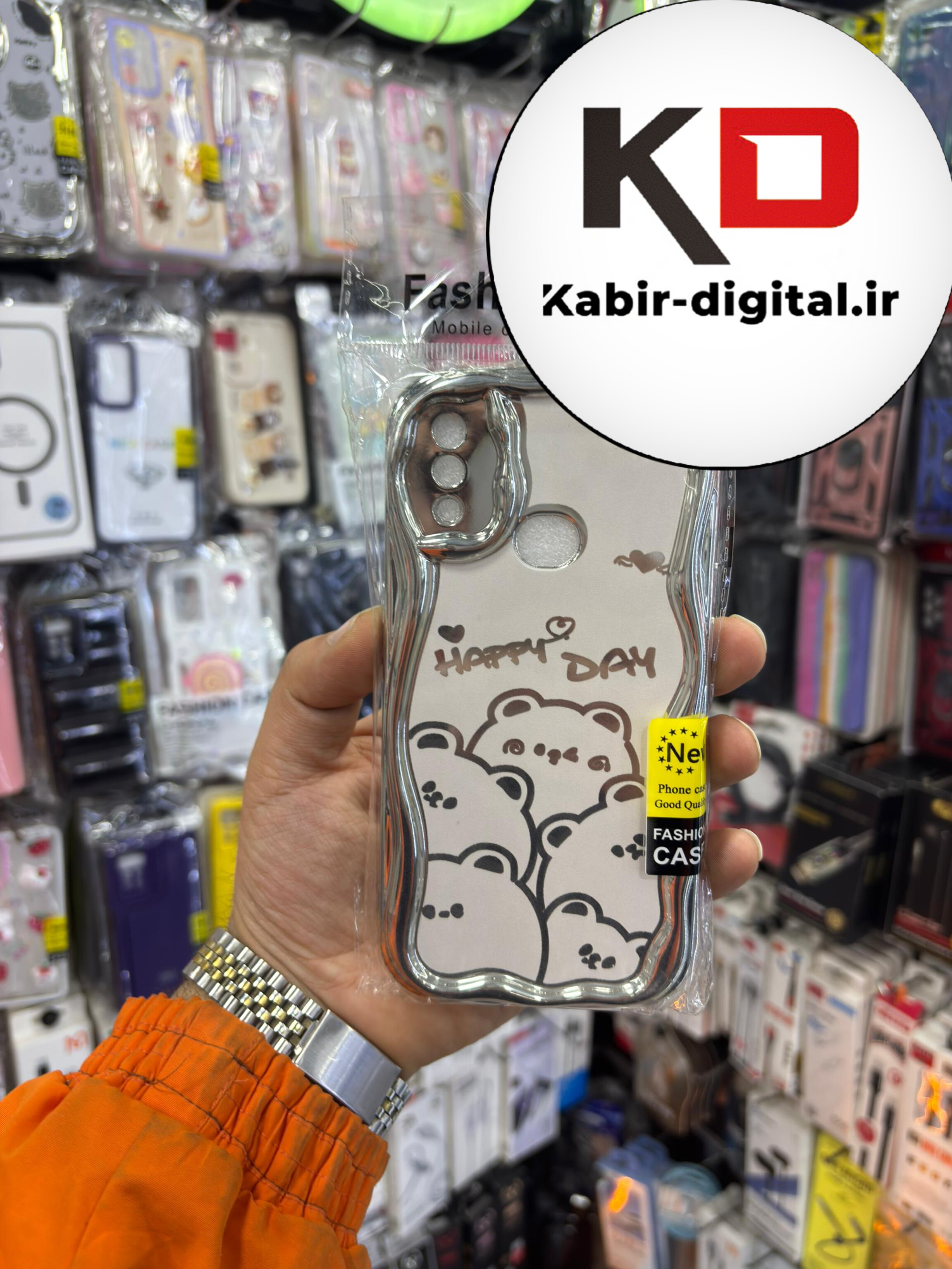 قاب گوشی Galaxy A10s سامسونگ طرح کرومی بالشتی طرح عروسکی محافظ لنز دار
