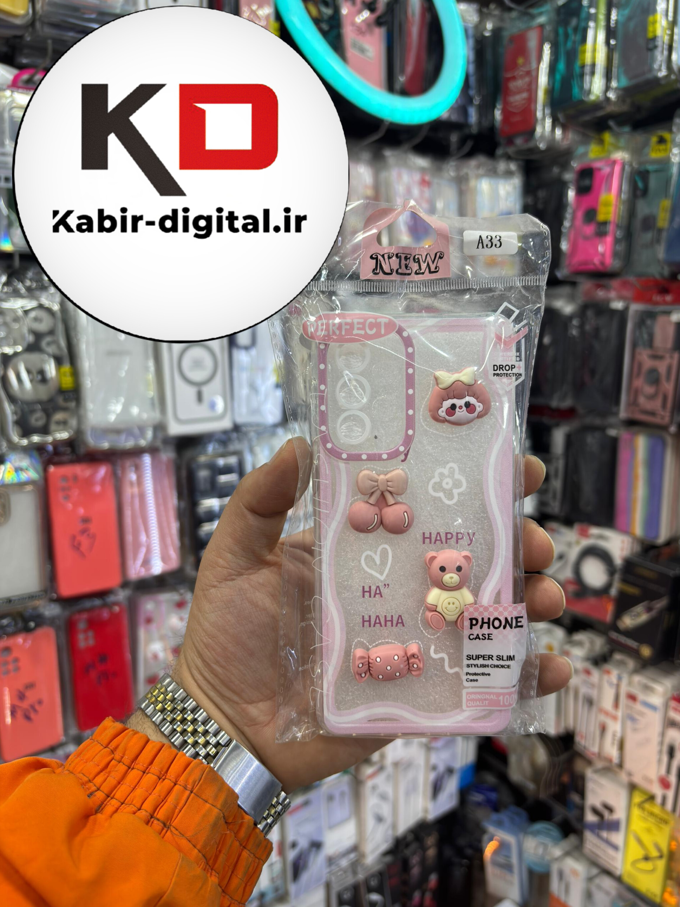 قاب گوشی Galaxy A33 سامسونگ طرح عروسکی سه بعدی شفاف TPU کپسولی محافظ لنز دار طرح پینترسی