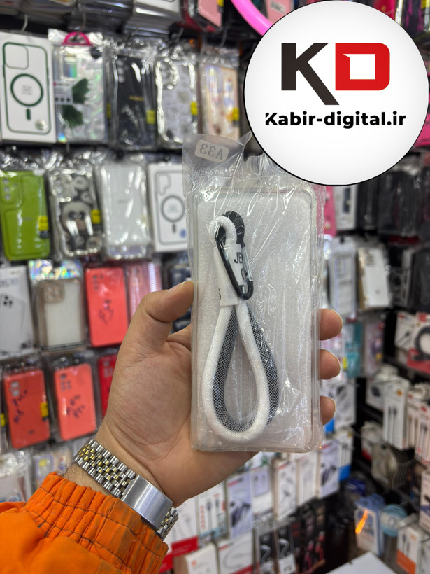 قاب گوشی Galaxy A33 سامسونگ طرح عروسکی سه بعدی شفاف TPU کپسولی محافظ لنز دار طرح پینترسی به همراه آویز