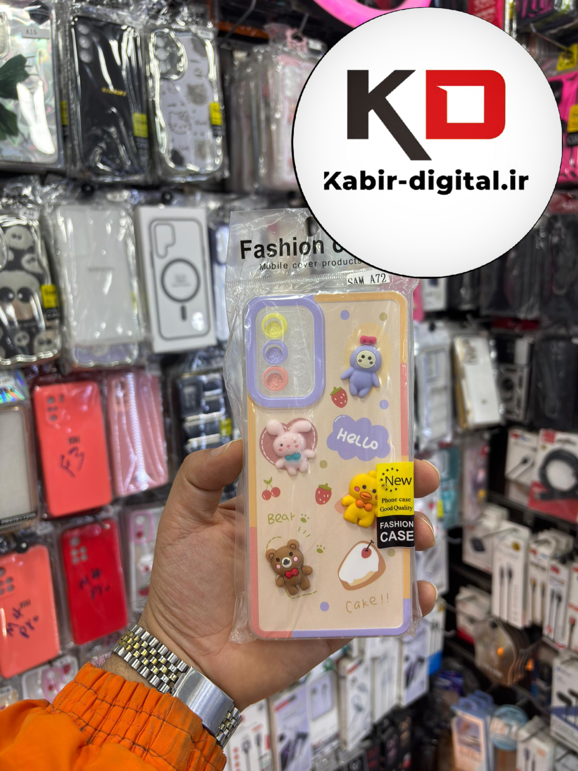 قاب گوشی Galaxy A72 سامسونگ طرح عروسکی سه بعدی شفاف TPU کپسولی محافظ لنز دار طرح پینترسی