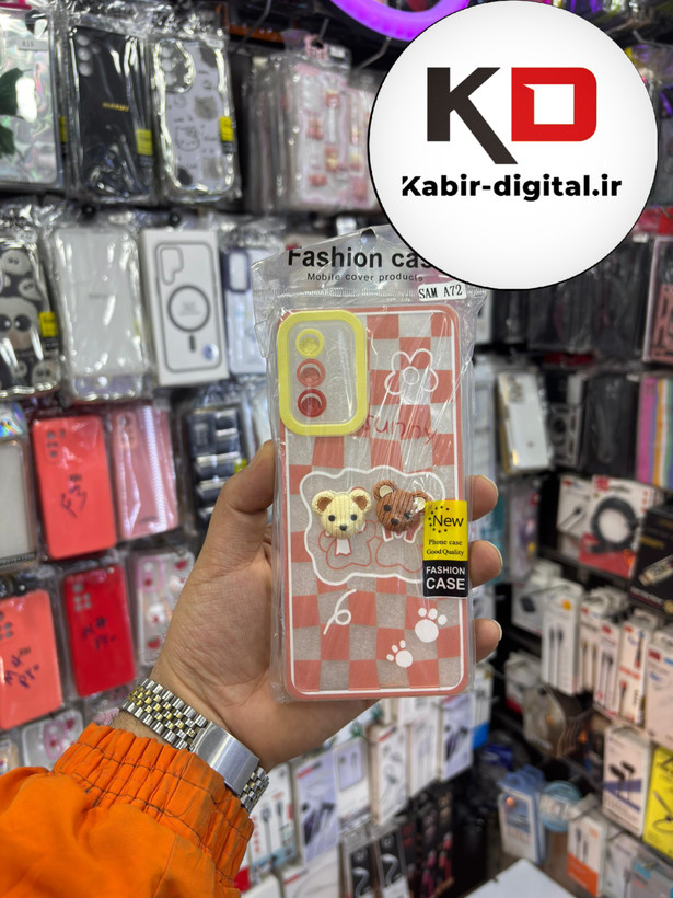 قاب گوشی Galaxy A72 سامسونگ طرح عروسکی سه بعدی شفاف TPU کپسولی محافظ لنز دار طرح پینترسی