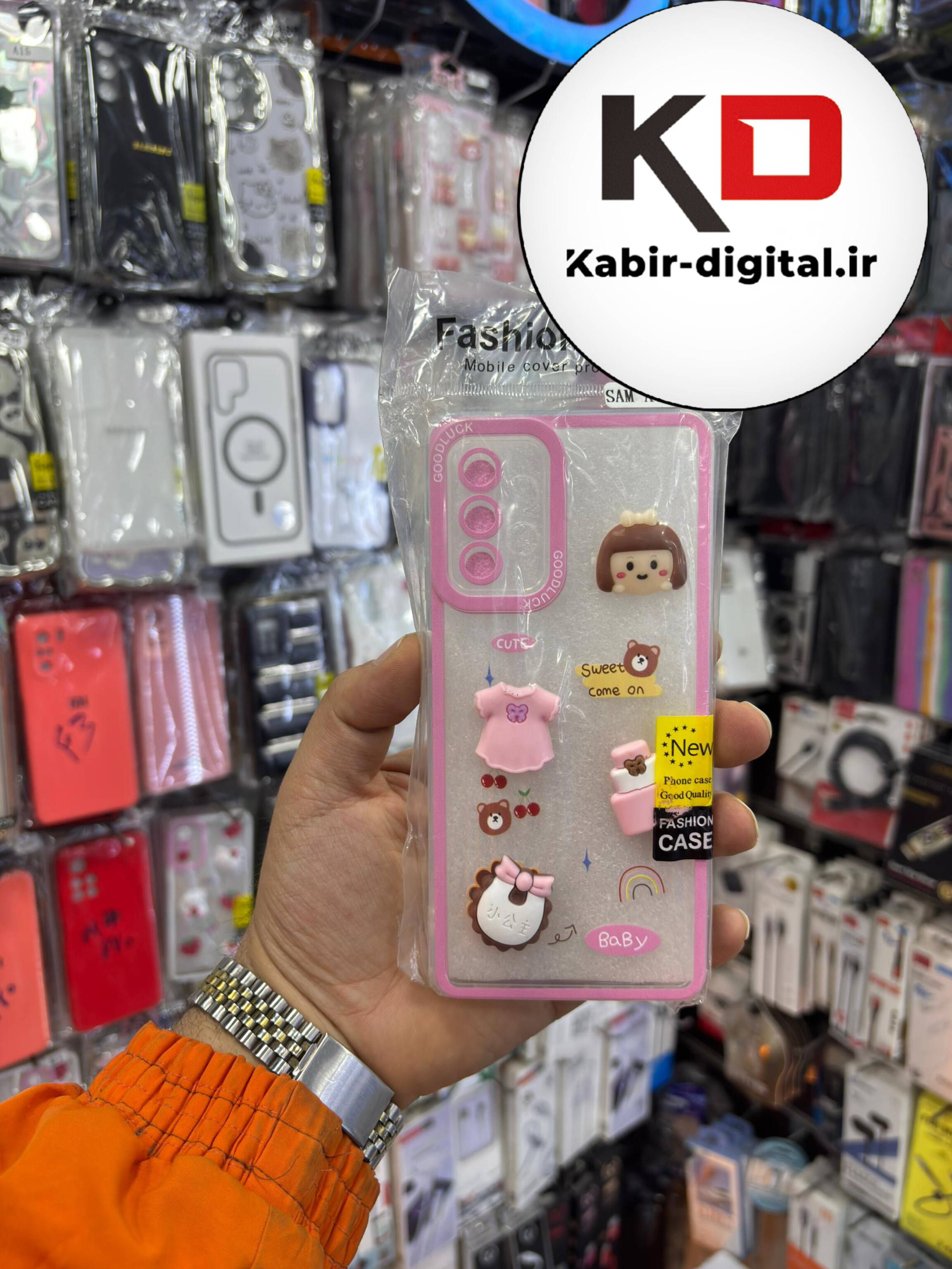 قاب گوشی Galaxy A72 سامسونگ طرح عروسکی سه بعدی شفاف TPU کپسولی محافظ لنز دار طرح دخترانه