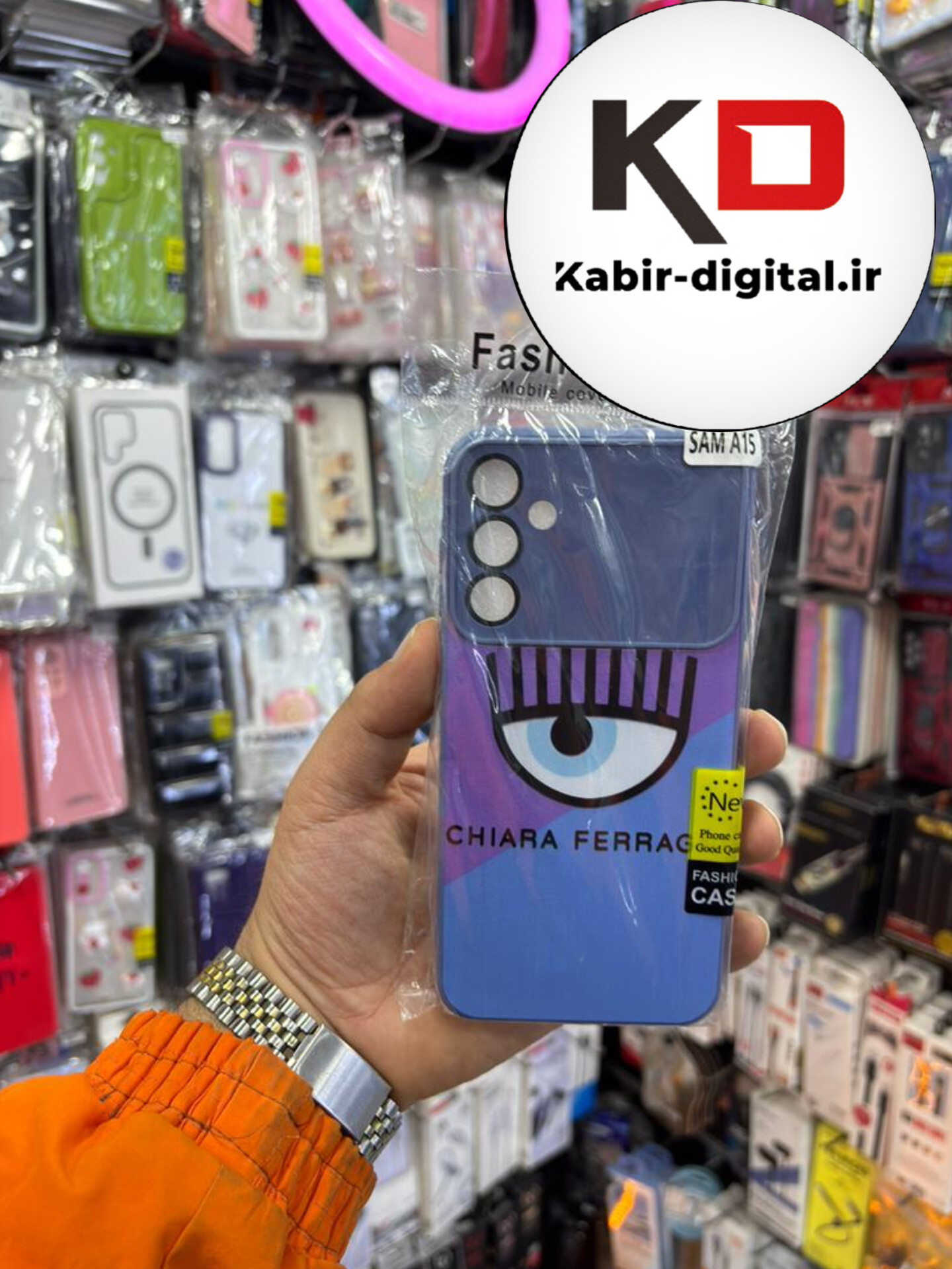 قاب گوشی Galaxy A15 سامسونگ سیلیکونی سه بعدی برجسته محافظ لنز دار طرح چشم