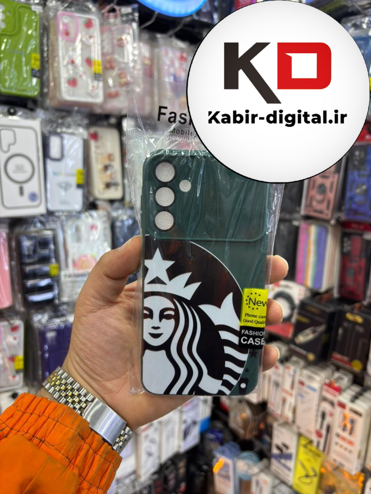 قاب گوشی Galaxy A15 سامسونگ سیلیکونی سه بعدی برجسته محافظ لنز دار طرح استارباکس سبز