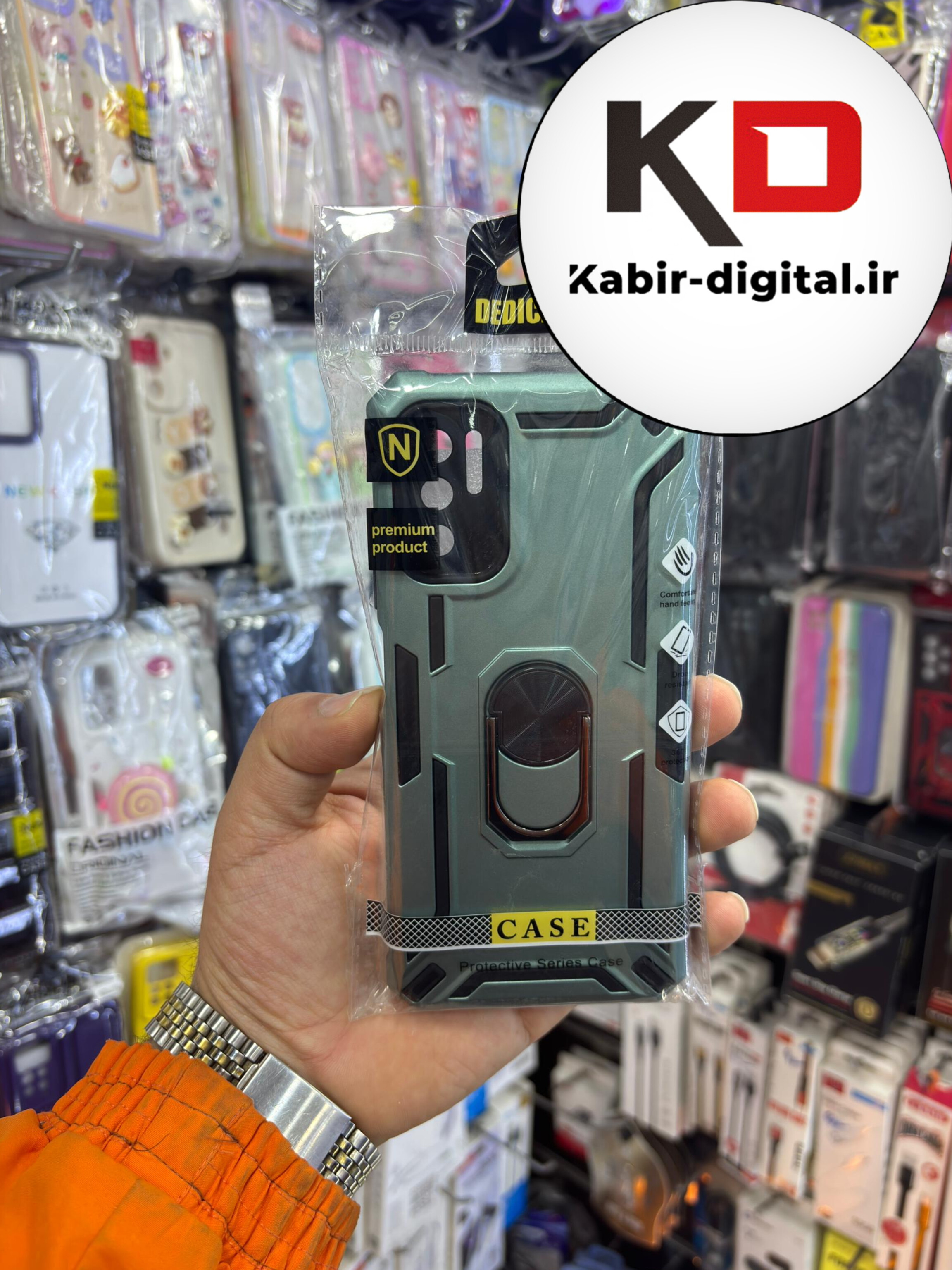 قاب گوشی Note 10 5G   - POCO M3 Pro شیائومی طرح ضد ضربه بتمن هولدر دار محافظ لنز دار ایربگ دار - سبز
