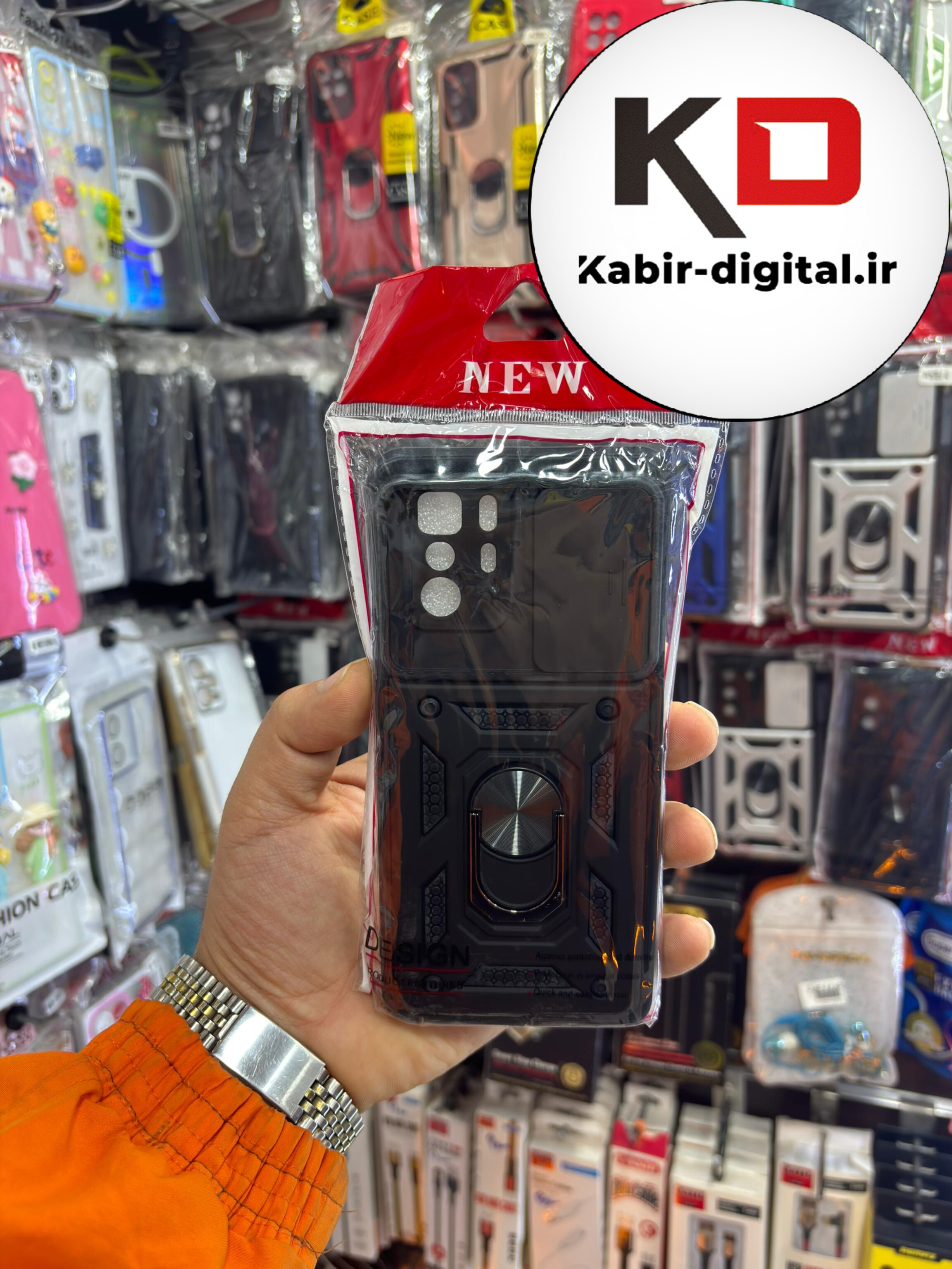 قاب گوشی MI Note 10 Pro 5g - Poco X3 gtشیائومی طرح ضد ضربه بتمن هولدر دار محافظ لنز دار ایربگ دار کشویی -  مشکی