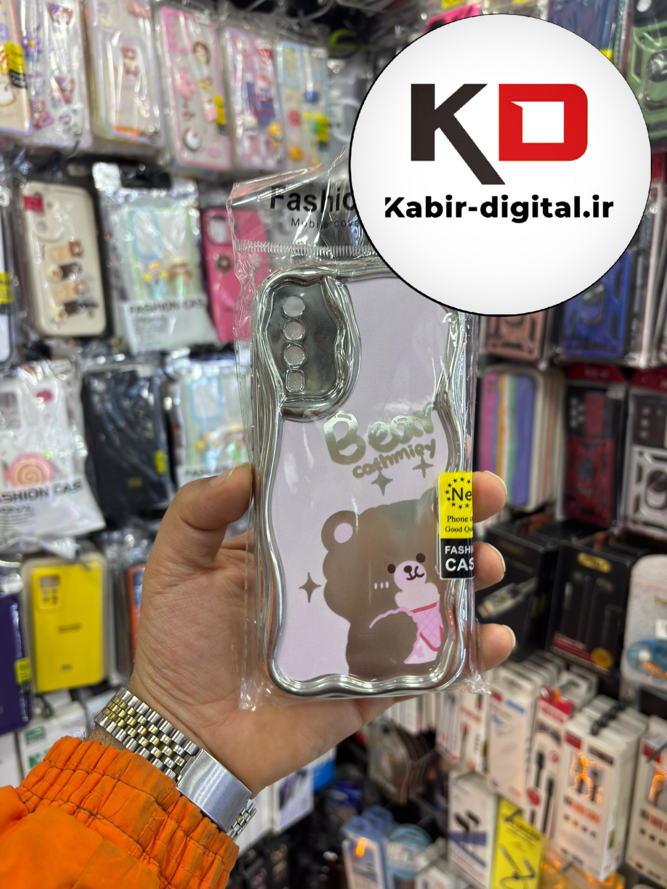 قاب گوشی Galaxy A30s/A50/A50s سامسونگ طرح کرومی بالشتی طرح عروسکی محافظ لنز دار