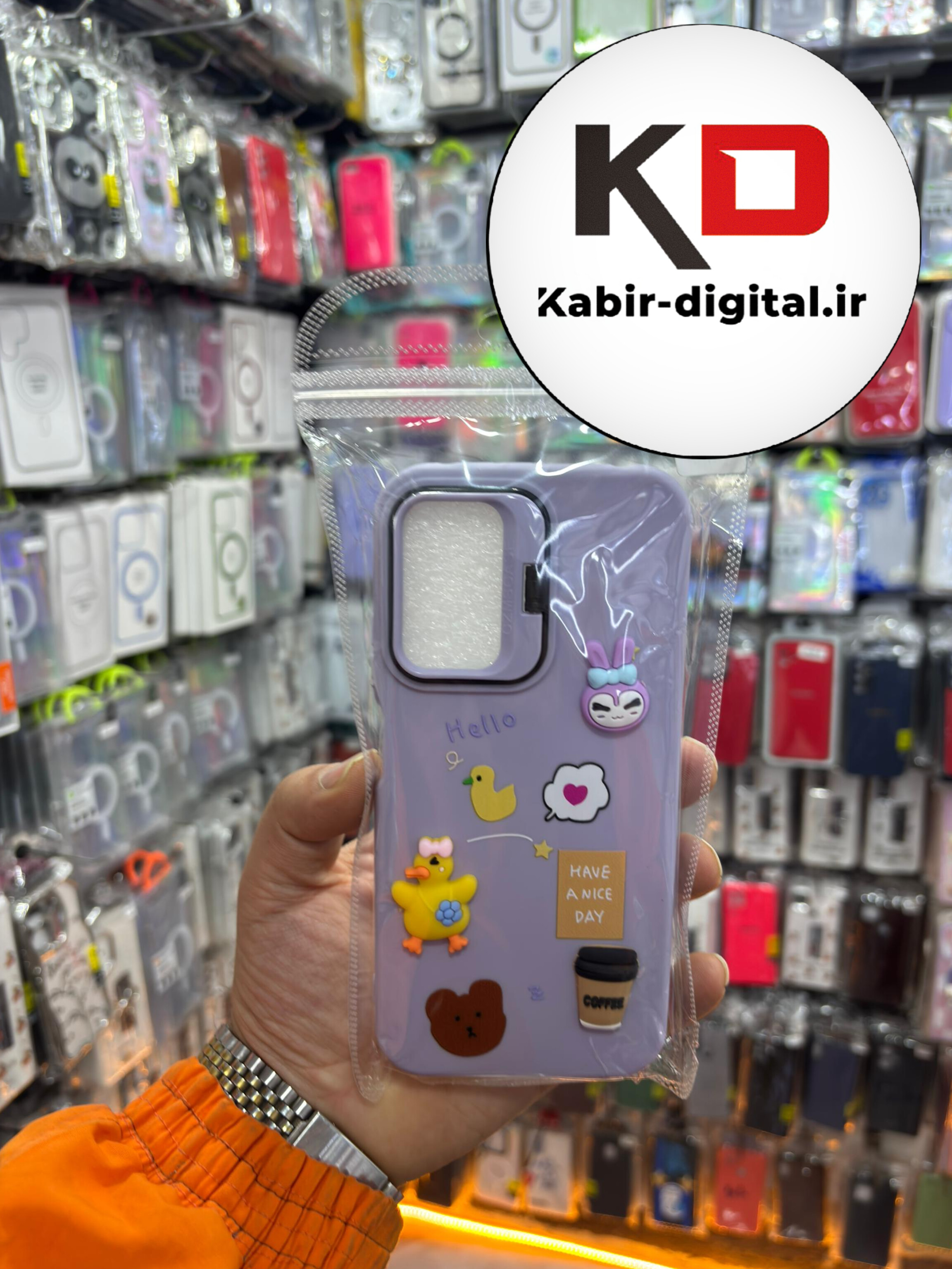 قاب گوشی Redmi Note 11 Pro 4g / Note 12 pro 4g شیائومی سیلیکونی Stand Case پاستلی عروسکی برجسته بنفش لنز استندشو