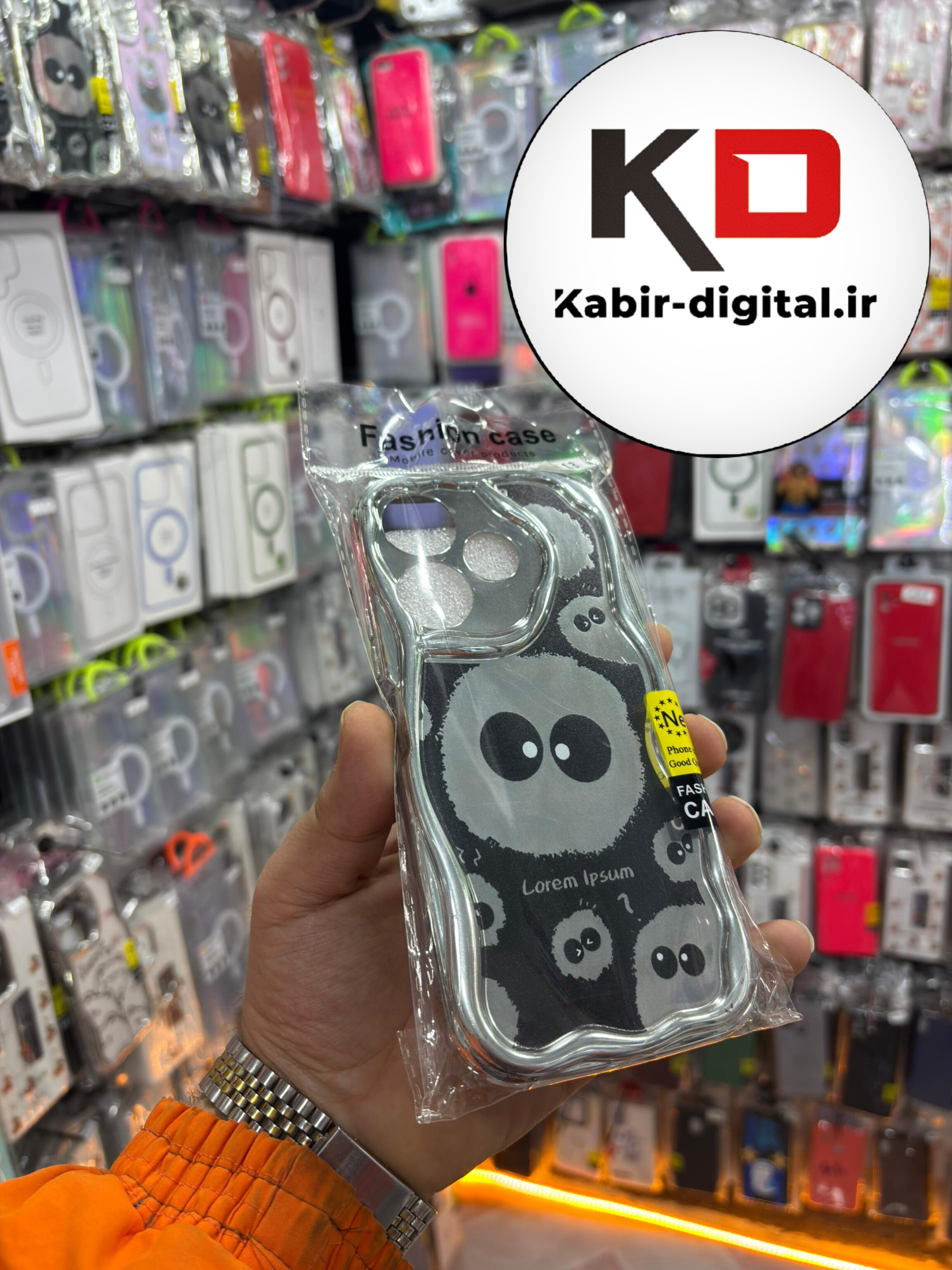 قاب گوشی Redmi 13 / POCO M6 شیائومی طرح کرومی بالشتی طرح عروسکی محافظ لنز دار