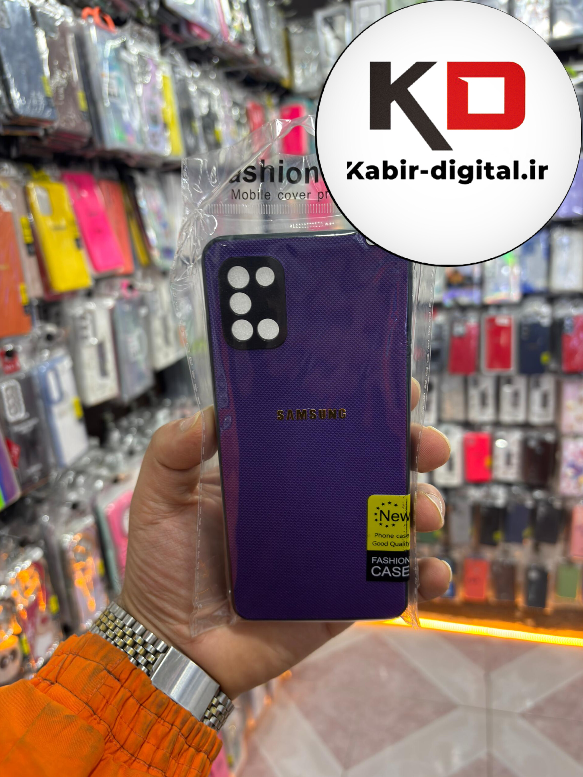 قاب گوشی Galaxy A31 سامسونگ طرح سوزنی محافط لنزدار بنفش