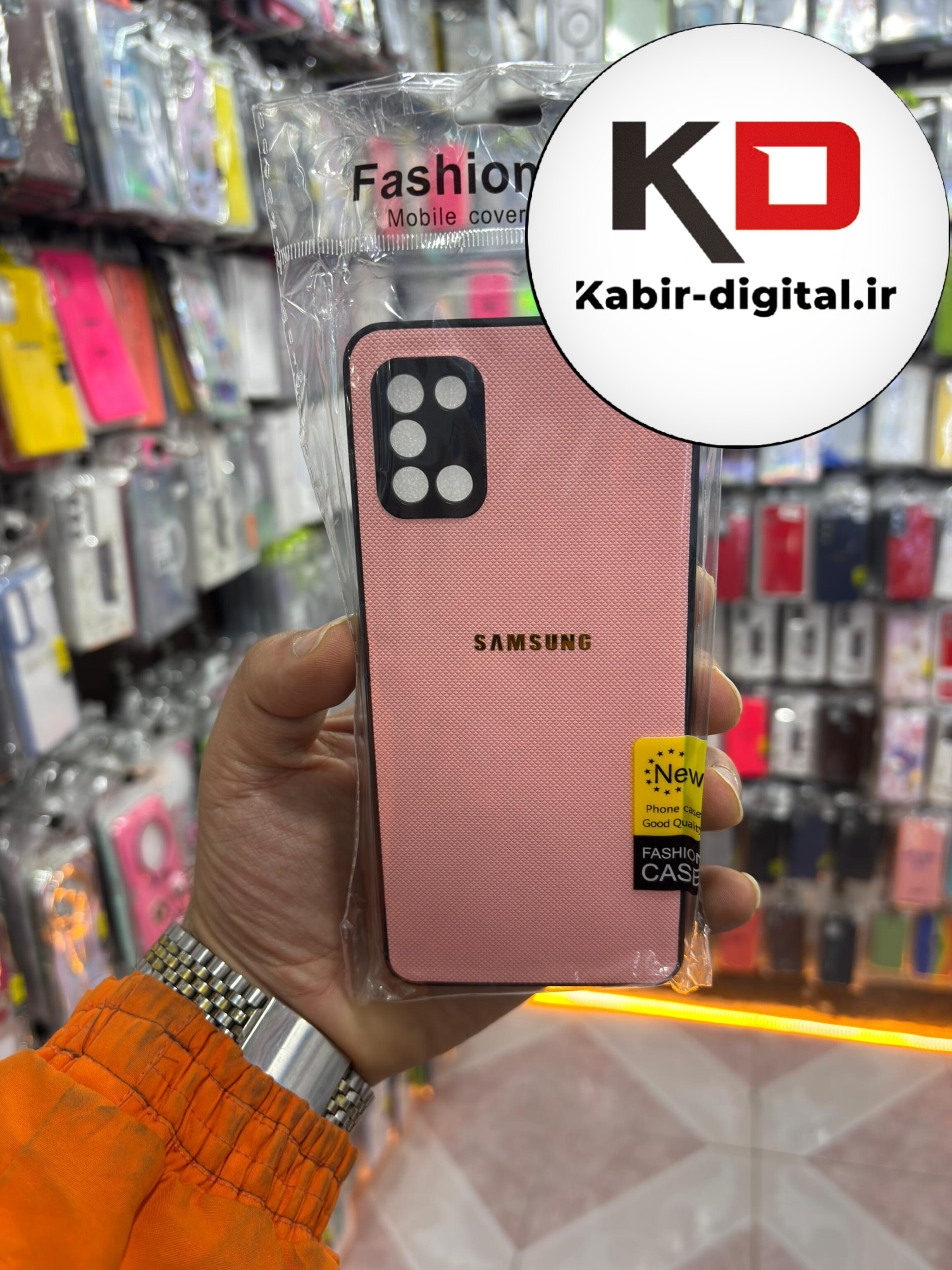 قاب گوشی Galaxy A31 سامسونگ طرح سوزنی محافط لنزدار صورتی