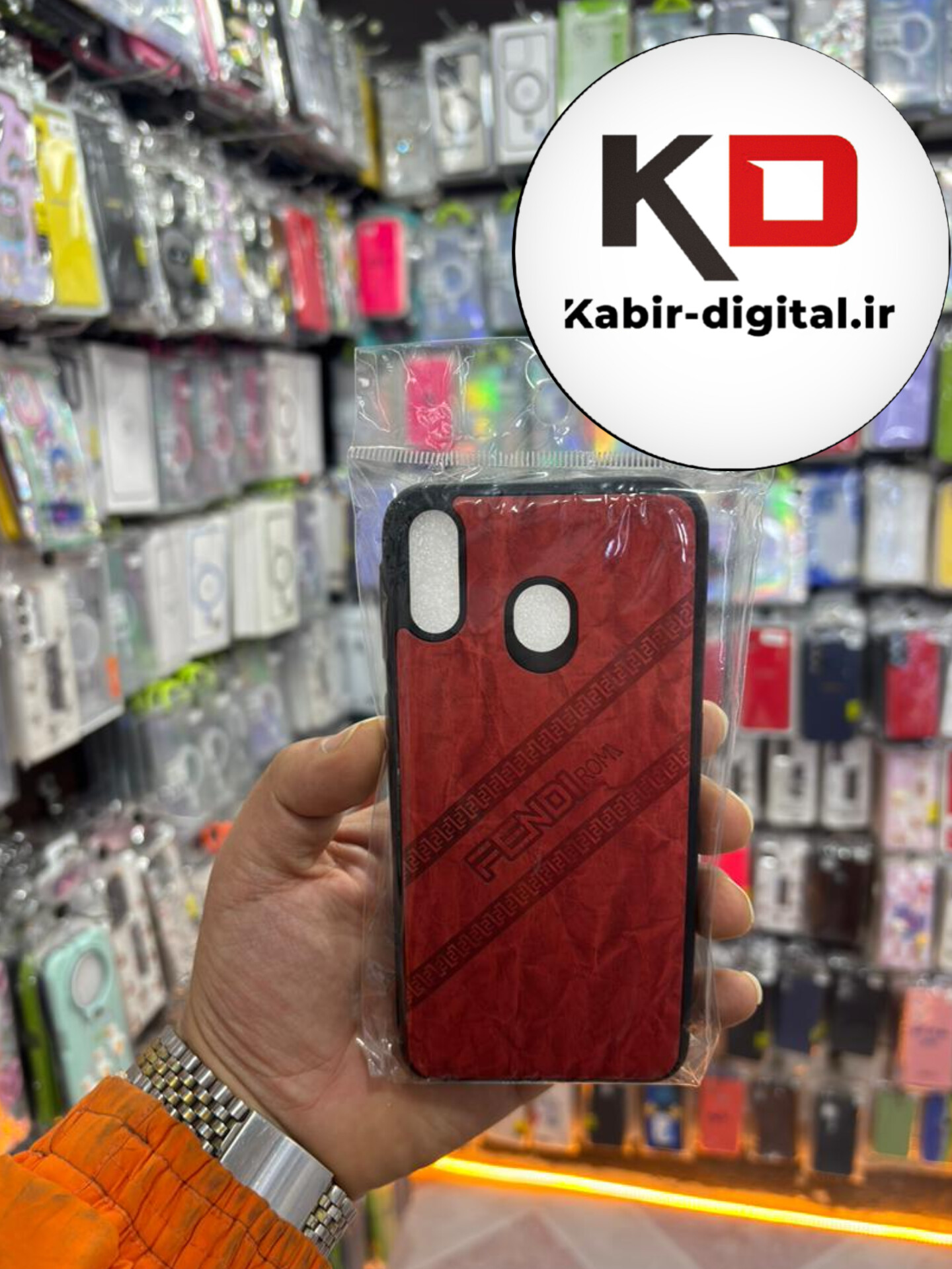 قاب گوشی Galaxy M20 سامسونگ طرح چرمی ساده
