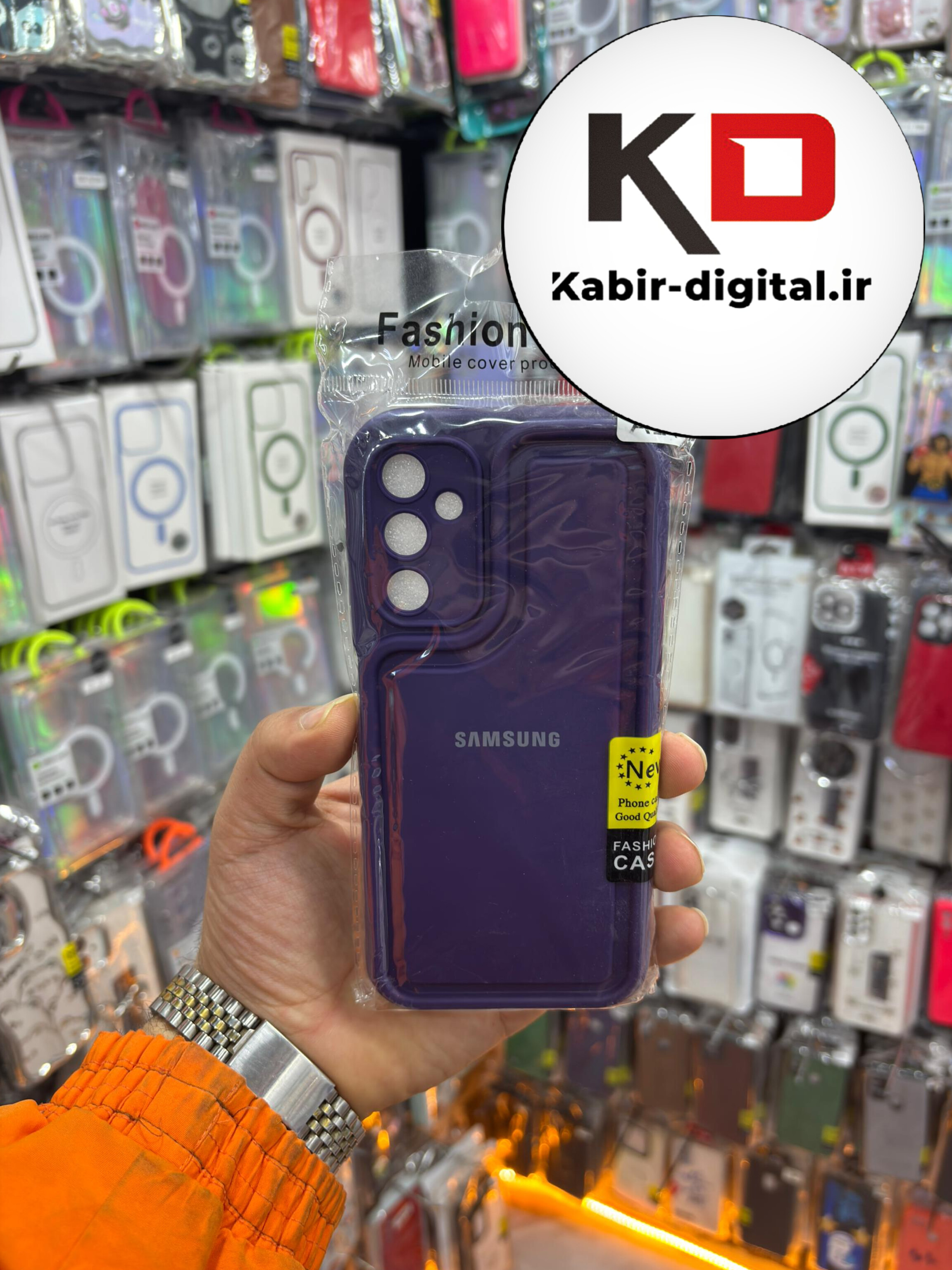 قاب گوشی Galaxy A14 سامسونگ طرح سیلیکونی Solid جدید محافظ لنزدار بنفش