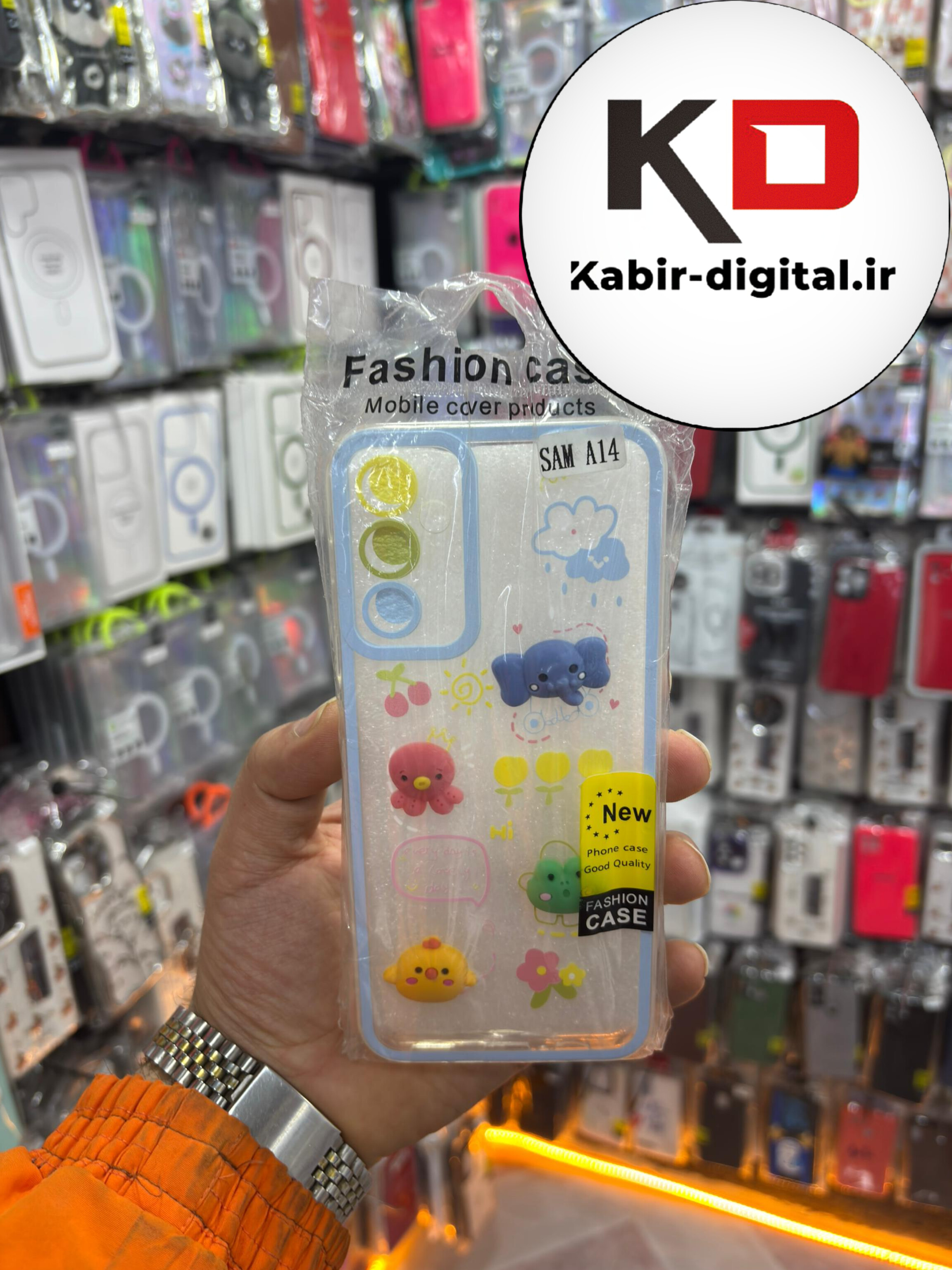 قاب گوشی Galaxy A14 سامسونگ طرح عروسکی سه بعدی شفاف TPU کپسولی محافظ لنز دار طرح دخترانه