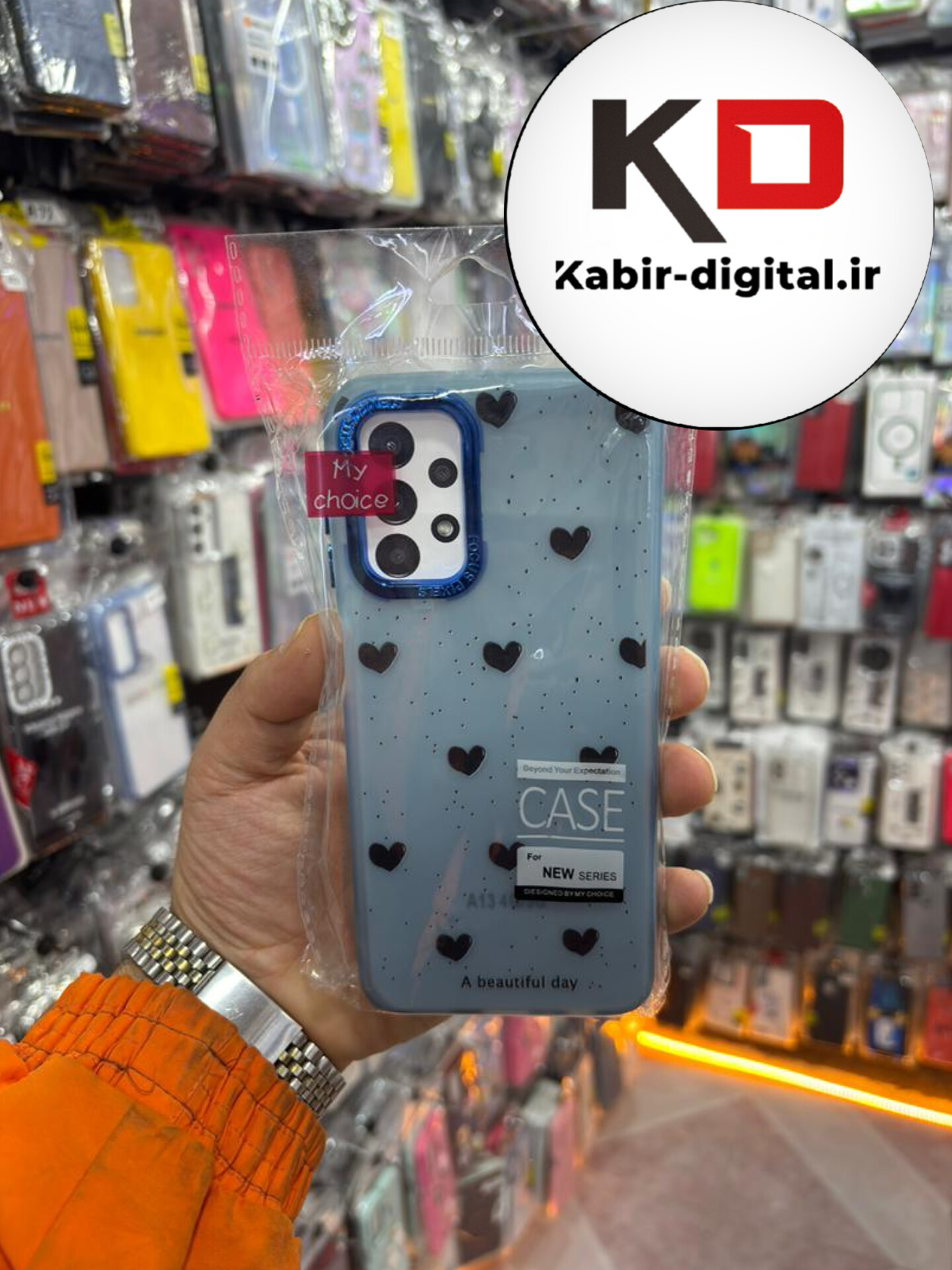 قاب گوشی Galaxy A13 / A23 سامسونگ فانتزی ژله ای اورجینال پیکسل FOCUS CASE PIXEL طرح قلب شاین دار