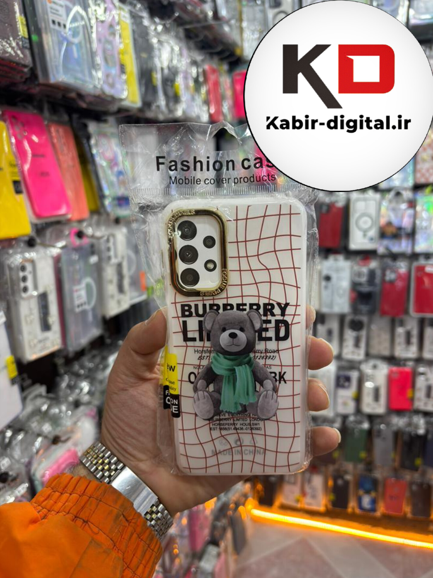 قاب گوشی Galaxy A13 / A23 سامسونگ فانتزی ژله ای اورجینال پیکسل FOCUS CASE PIXEL طرح خرس تدی