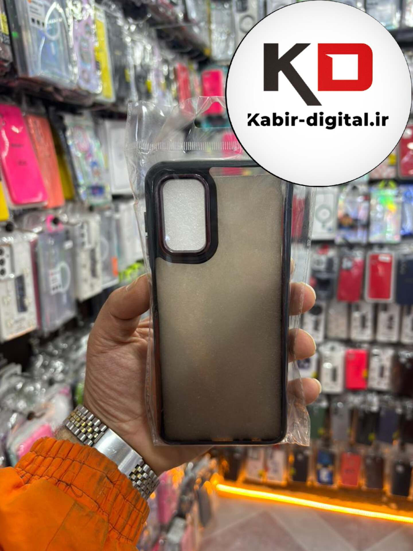 قاب گوشی Galaxy A13 / A23 سامسونگ طرح پشت مات متال کیس دور سیلیکونی مشکی