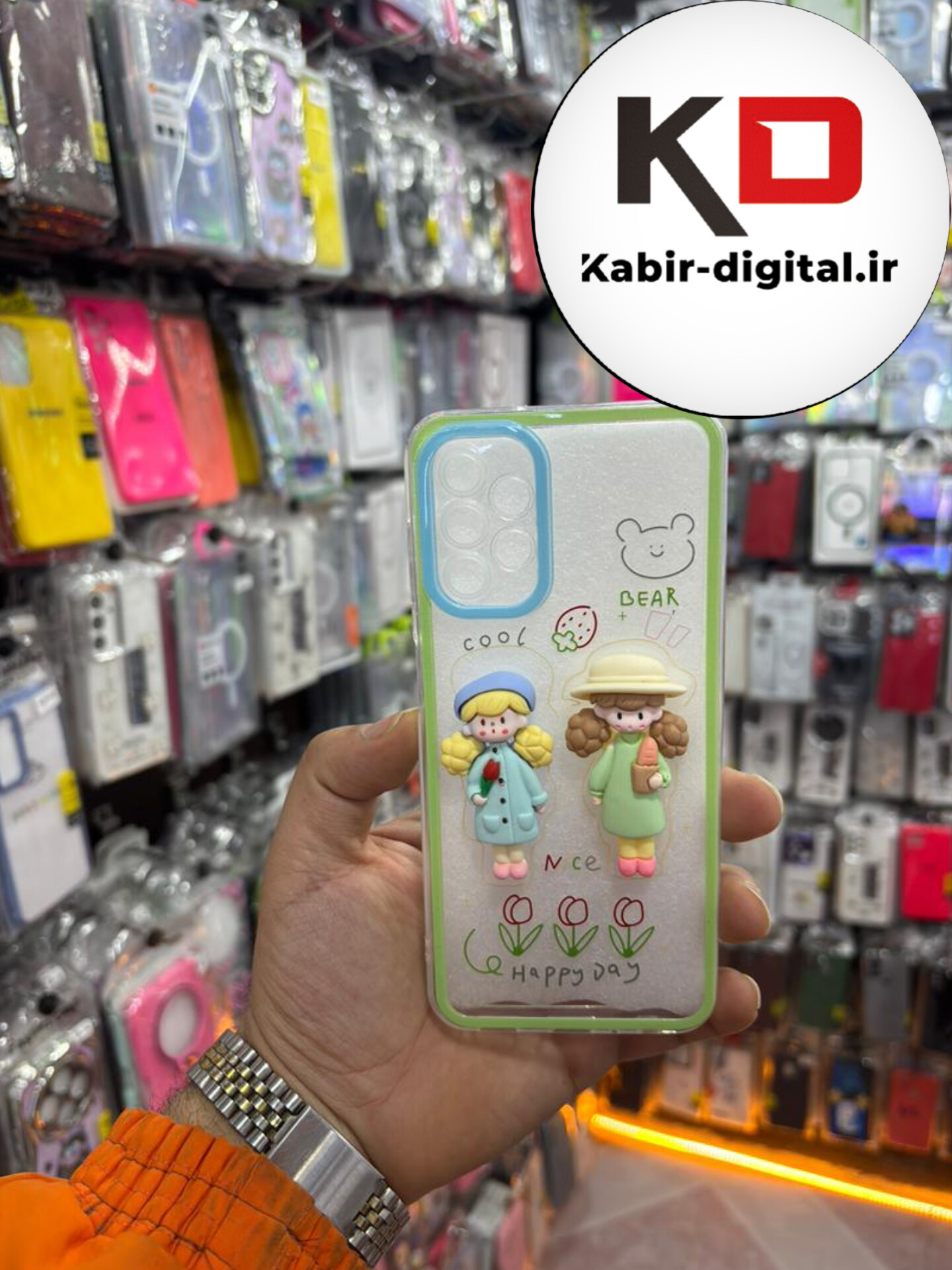 قاب گوشی Galaxy A13 / A23 سامسونگ طرح عروسکی سه بعدی شفاف TPU کپسولی محافظ لنز دار طرح دخترانه