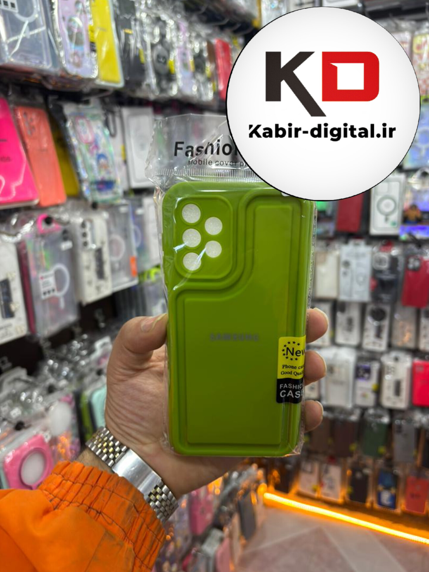 قاب گوشی Galaxy A13 / A23 سامسونگ طرح سیلیکونی Solid جدید محافظ لنزدار سبز