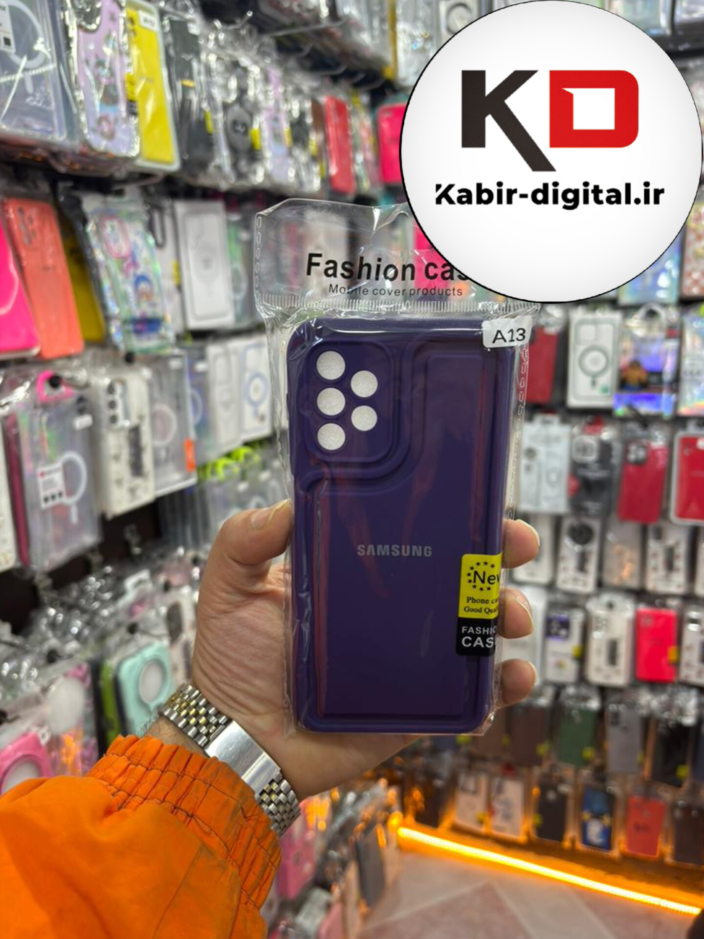 قاب گوشی Galaxy A13 / A23 سامسونگ طرح سیلیکونی Solid جدید محافظ لنزدار بنفش