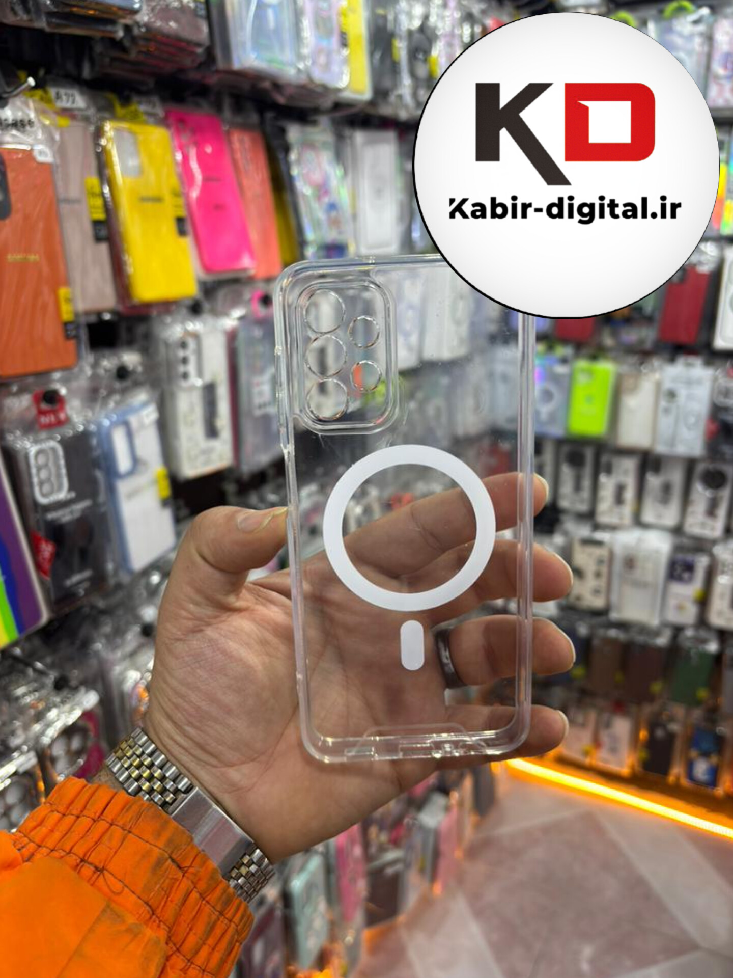 قاب گوشی Galaxy A13 / A23سامسونگ شفاف مگ سیف Magsafe های کپی