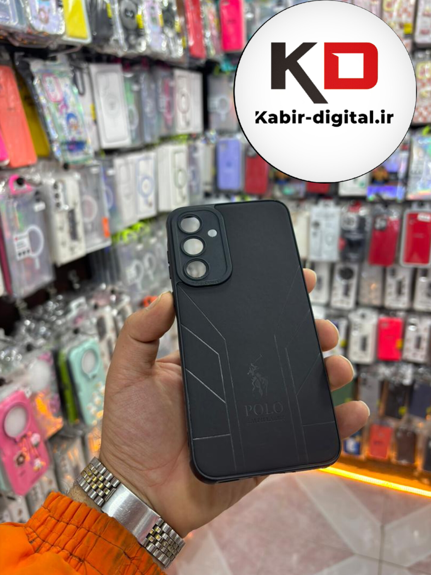 قاب گوشی Galaxy A35 سامسونگ چرمی دور ژله ای POLO لاکچری