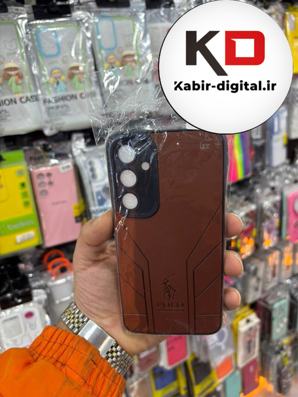 قاب گوشی Galaxy A35 سامسونگ چرمی دور ژله ای POLO لاکچری