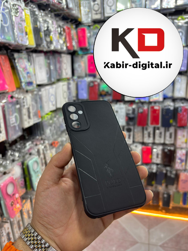 قاب گوشی Galaxy A24 سامسونگ چرمی دور ژله ای POLO لاکچری