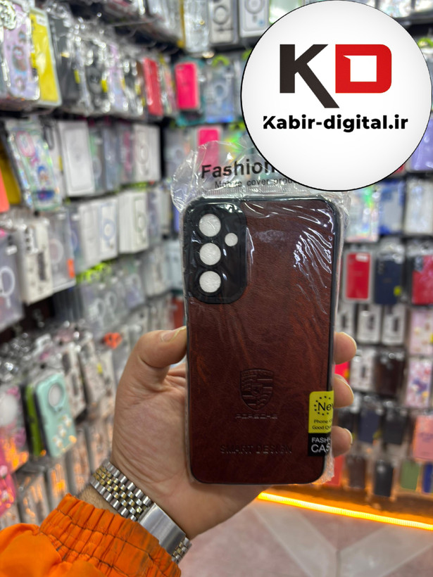 قاب گوشی Galaxy A24 سامسونگ طرح ژله ای چرمی ساده محافظ لنزدار