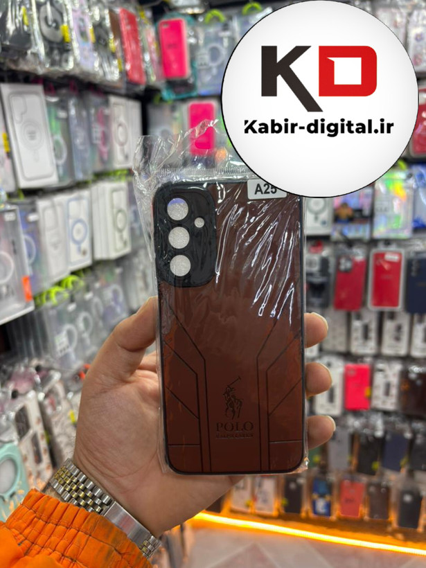 قاب گوشی Galaxy A25 سامسونگ چرمی دور ژله ای POLO لاکچری