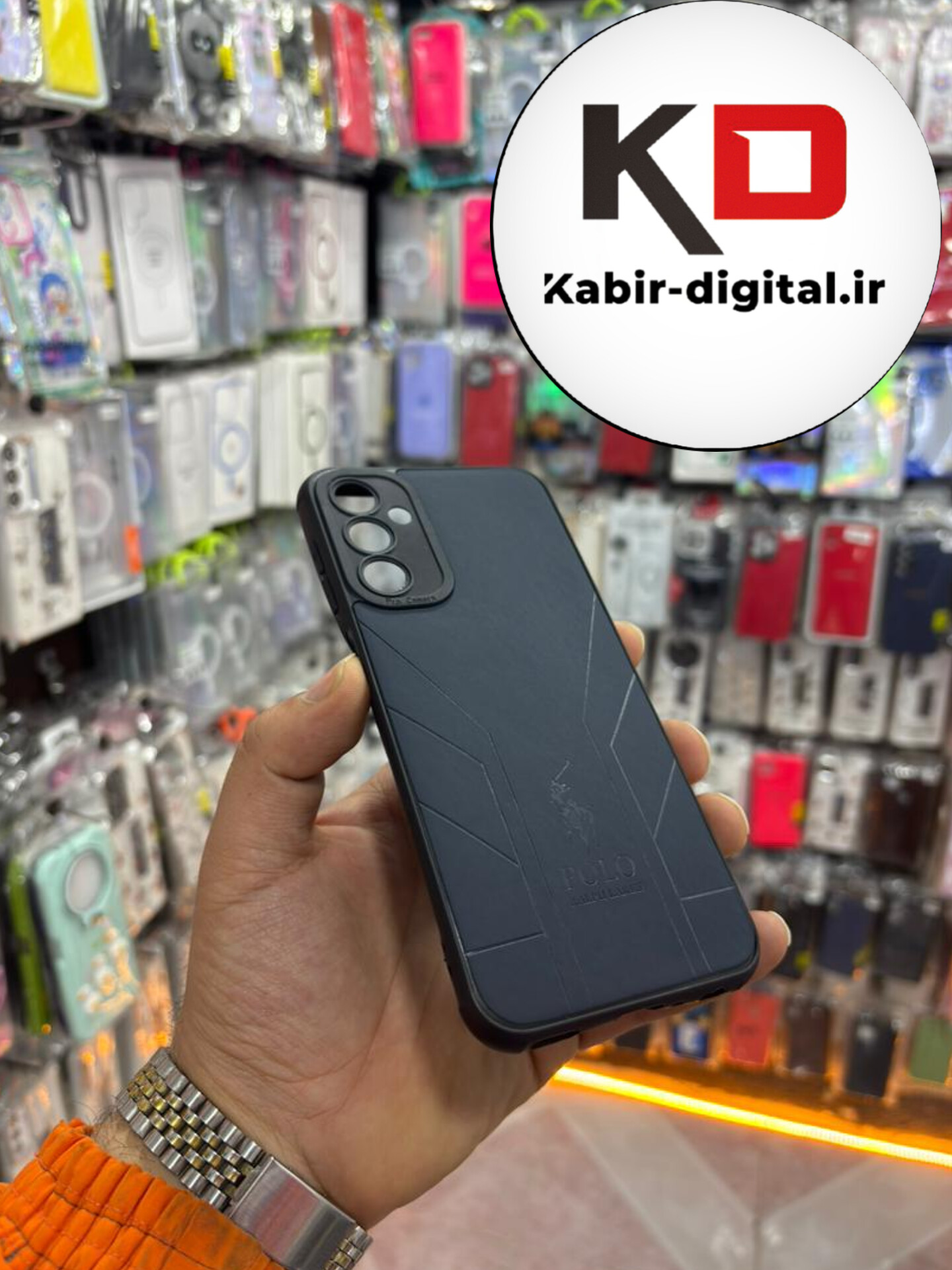 قاب گوشی Galaxy A25 سامسونگ چرمی دور ژله ای POLO لاکچری