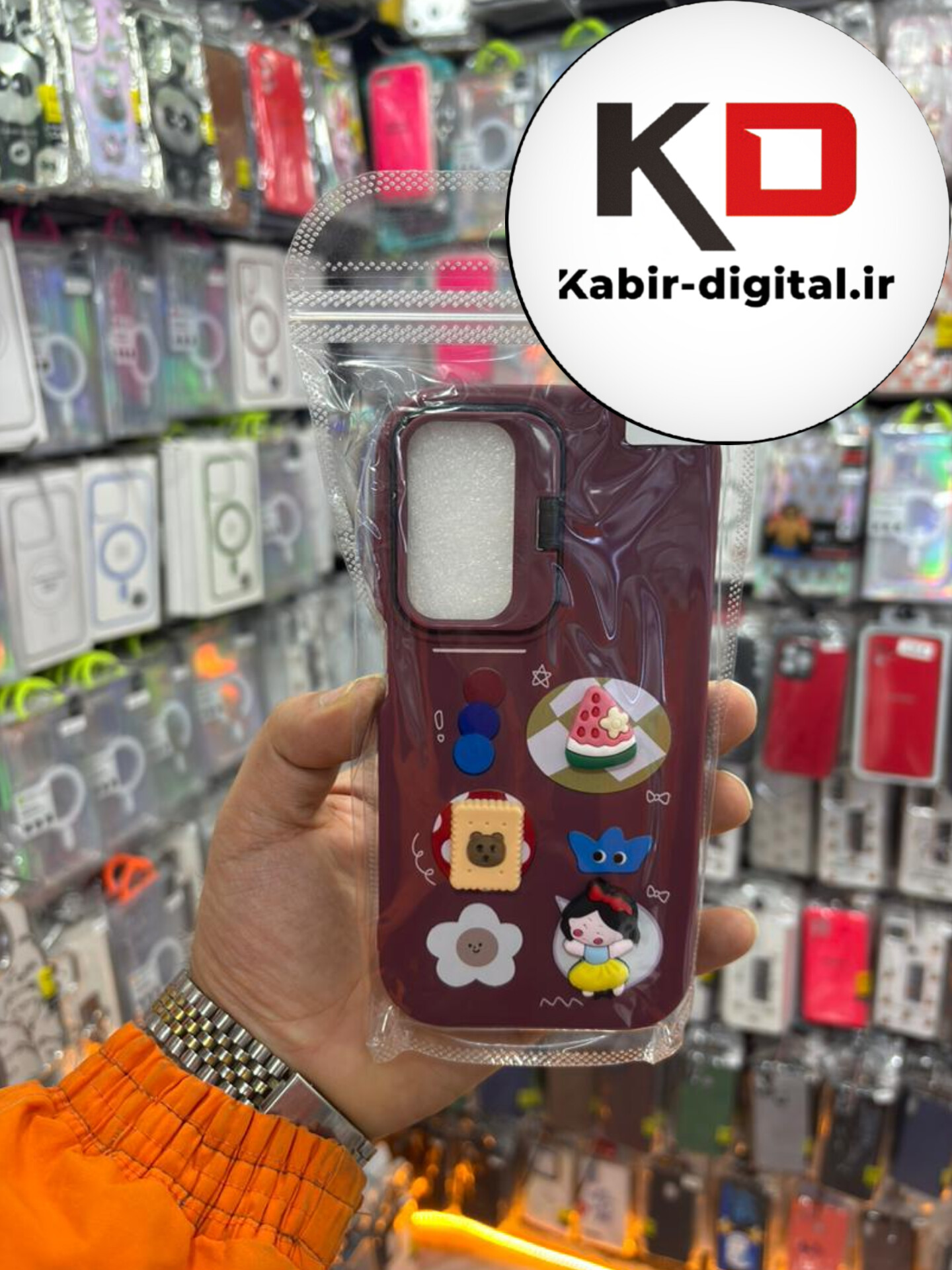 قاب گوشی Galaxy A25 سامسونگ سیلیکونی Stand Case پاستلی عروسکی برجسته جیگری لنز استندشو
