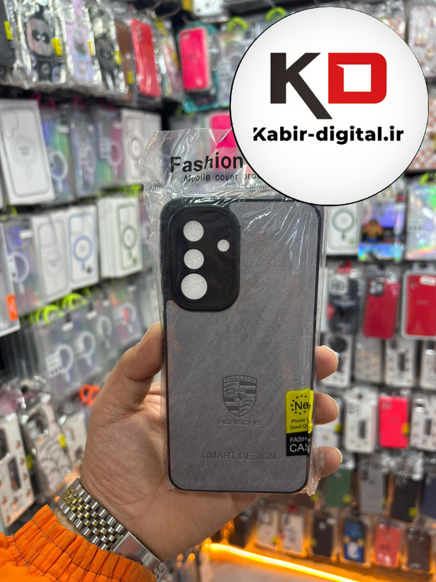 قاب گوشی Galaxy A36 سامسونگ طرح ژله ای چرمی ساده محافظ لنزدار