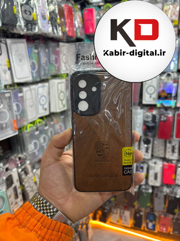 قاب گوشی Galaxy A36 سامسونگ طرح ژله ای چرمی ساده محافظ لنزدار
