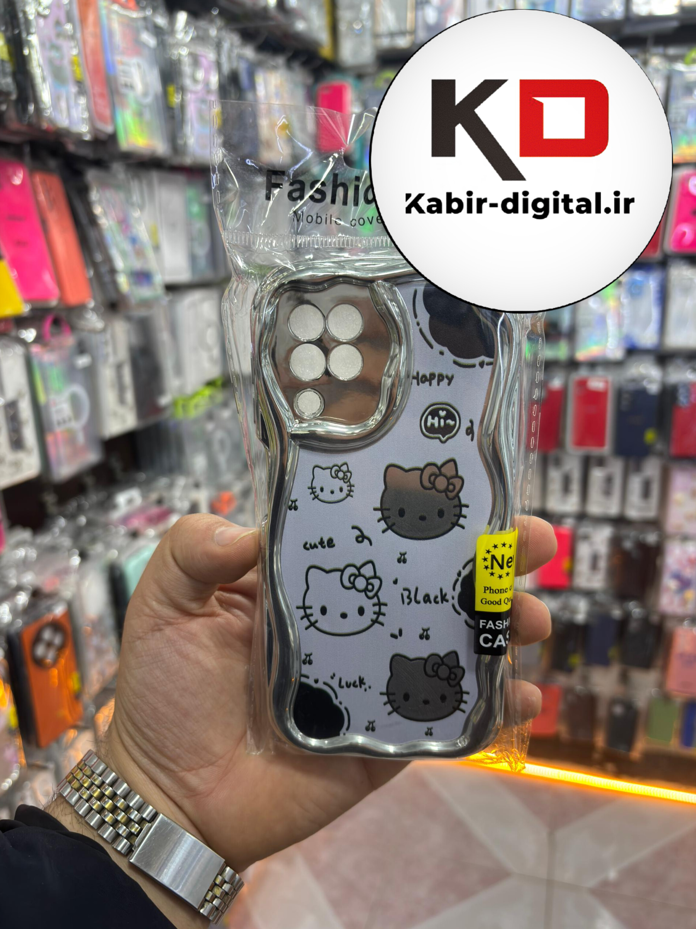 قاب گوشی Galaxy A22 4G سامسونگ طرح کرومی بالشتی طرح عروسکی محافظ لنز دار
