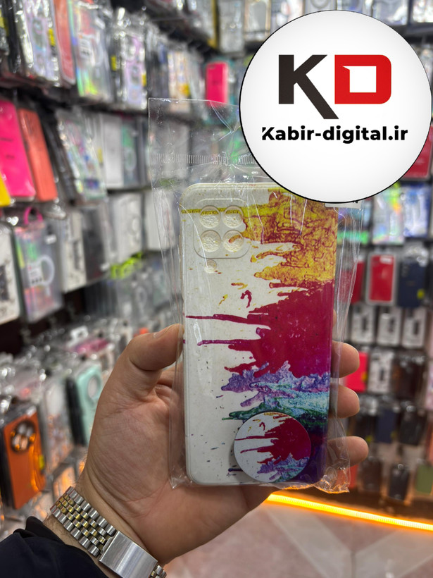قاب گوشی Galaxy A22 4G سامسونگ فانتزی برجسته طرحدار به همراه پاپ سوکت