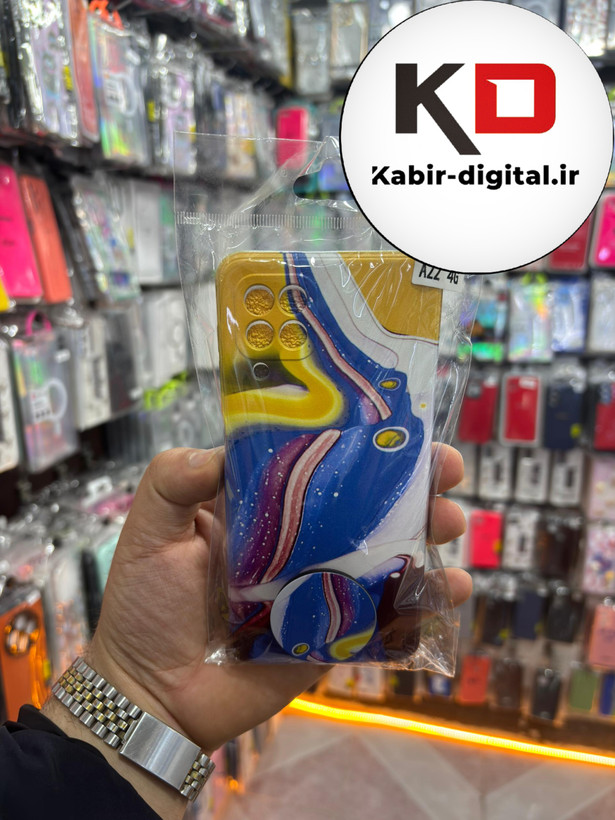 قاب گوشی Galaxy A22 4G سامسونگ فانتزی برجسته طرحدار به همراه پاپ سوکت
