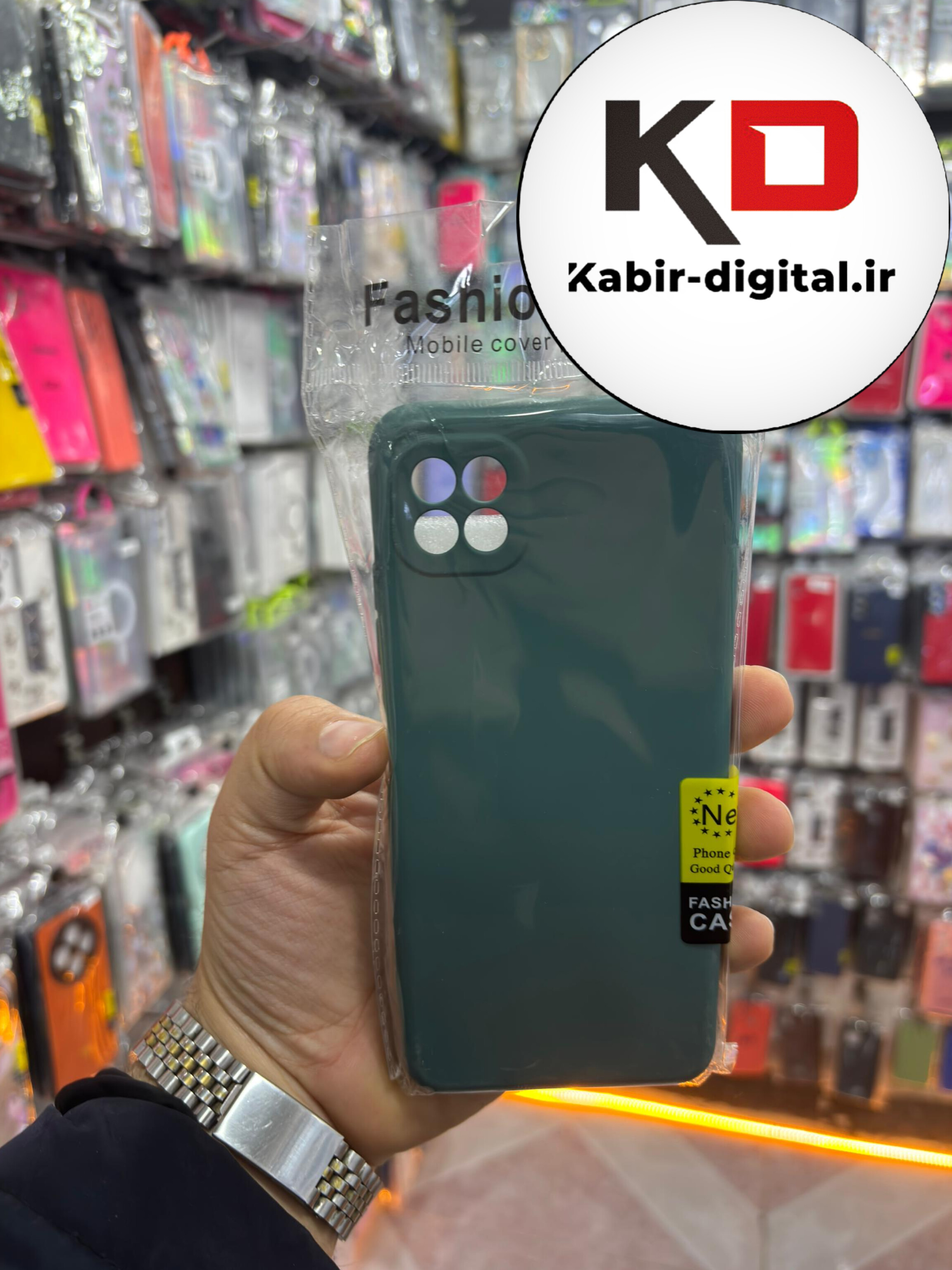 قاب گوشی Galaxy A22 5G سامسونگ سیلیکونی های کپی سبز محافظ لنزدار