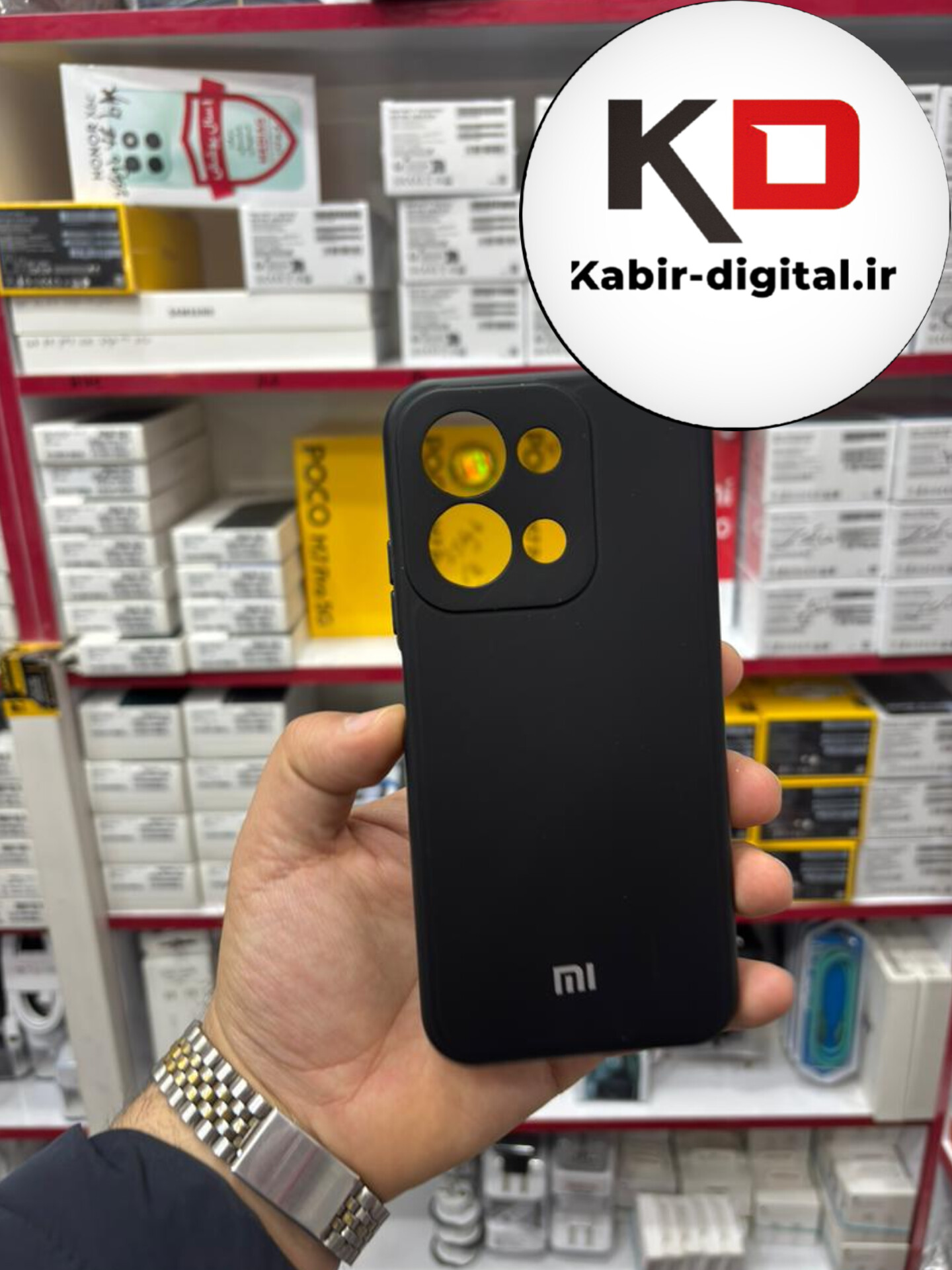 قاب گوشی Redmi 15C / POCO C85 شیائومی سیلیکونی اورجینال پاک کنی درجه یک زیربسته محافظ لنز دار مشکی