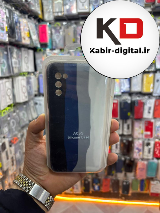 قاب گوشی Galaxy A02s / A03s سامسونگ سیلیکونی های کپی آبرنگی رنگین کمانی زیربسته محافظ لنزدار