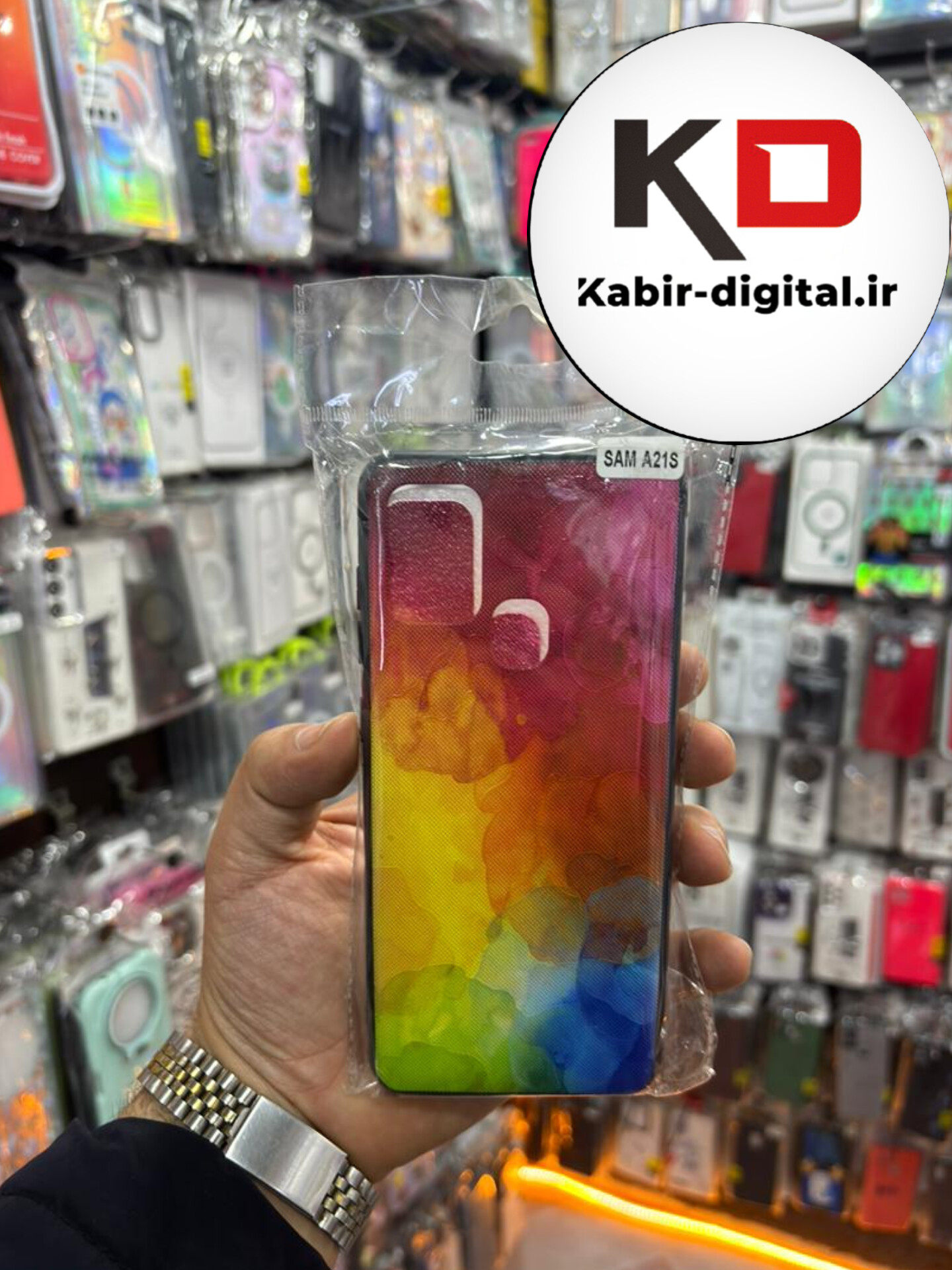 قاب گوشی Galaxy A21s سامسونگ فانتزی برجسته طرح آبرنگی