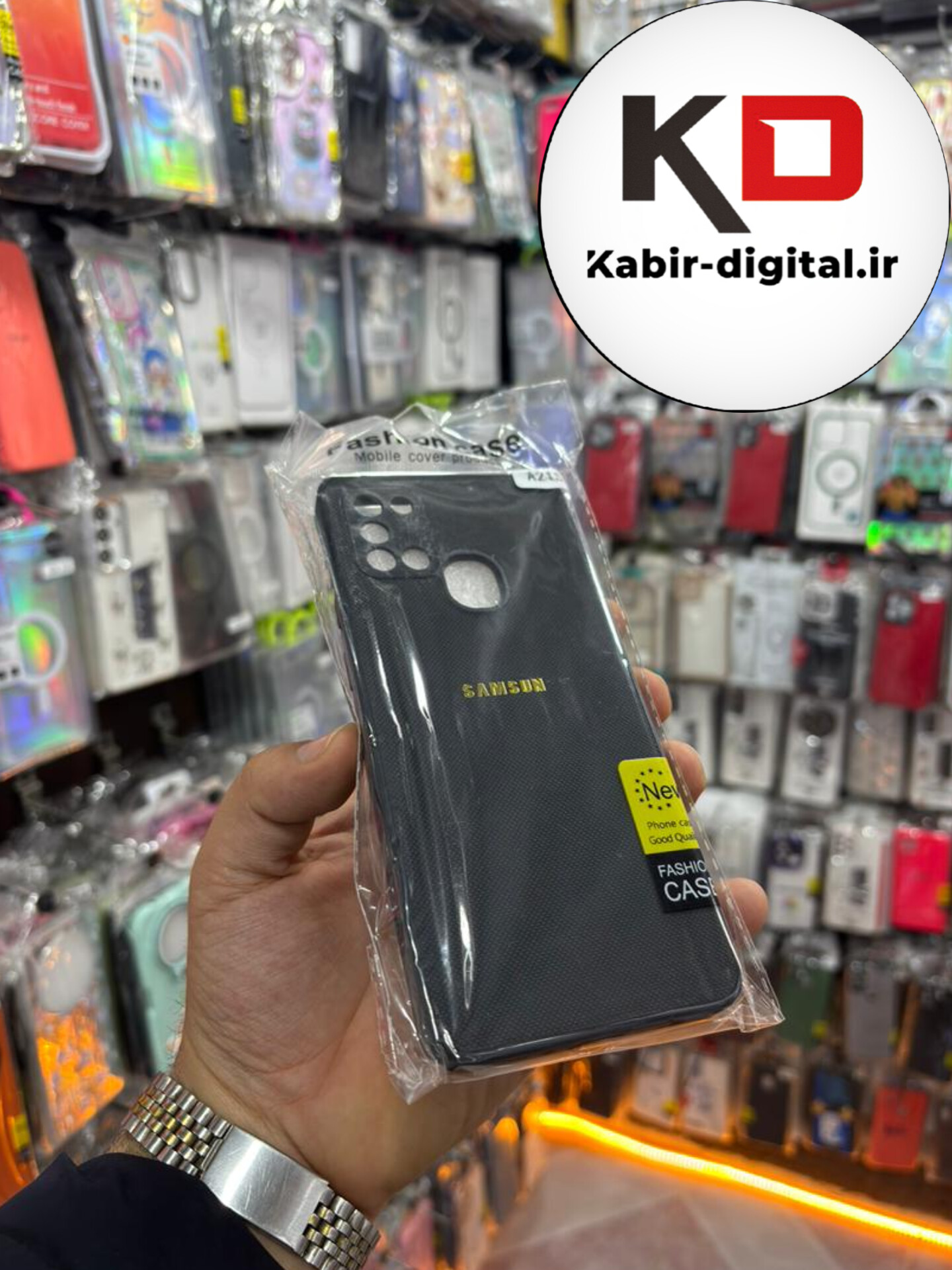 قاب گوشی Galaxy A21S سامسونگ اورجینال چرمی سخت Hard سوزنی محافظ لنزدار مشکی