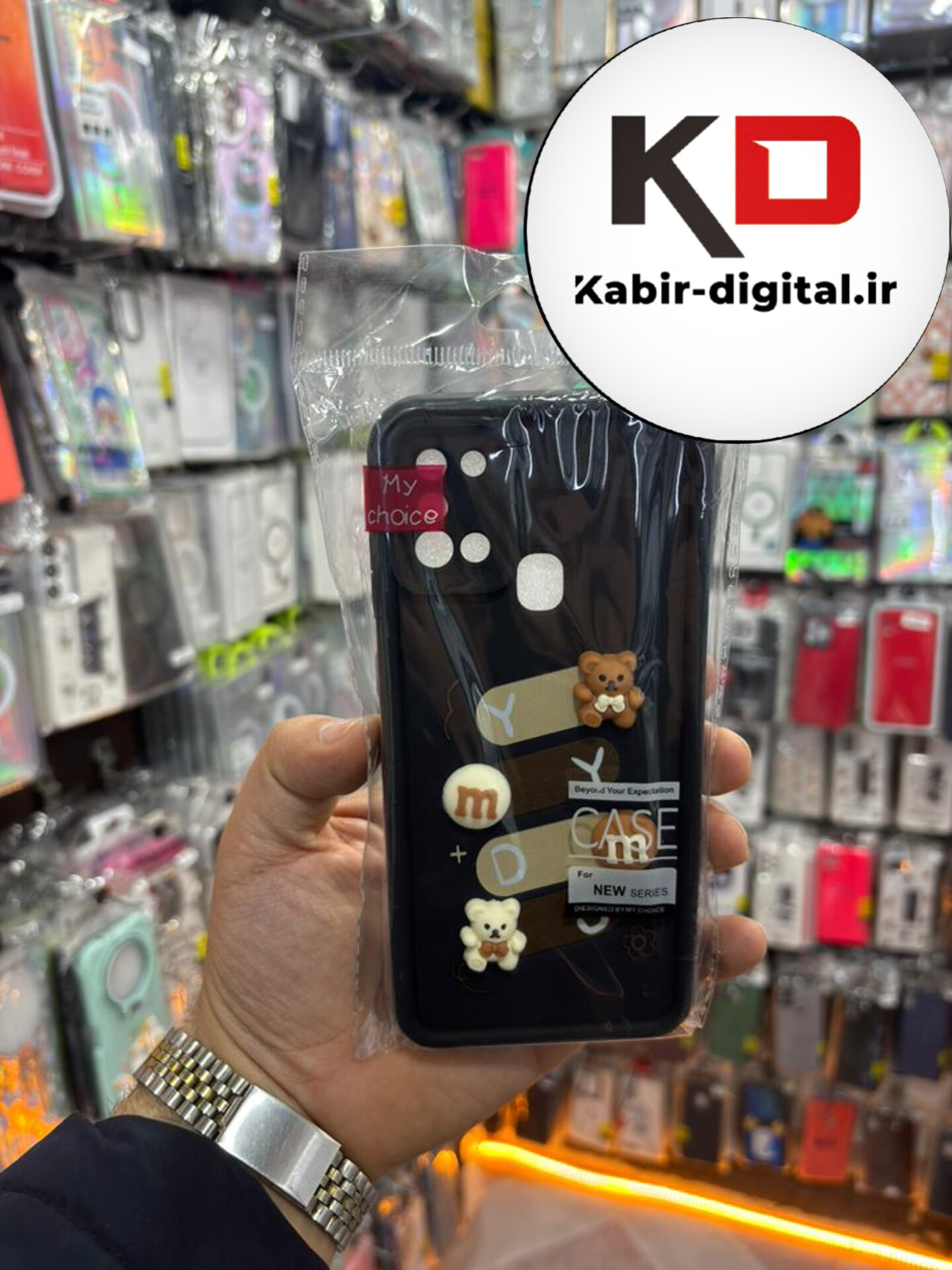 قاب گوشی Galaxy A21S سامسونگ طرح سیلیکونی ژله ای سه بعدی برجسته عروسکی COFFEE Baby محافظ لنز دار مشکی