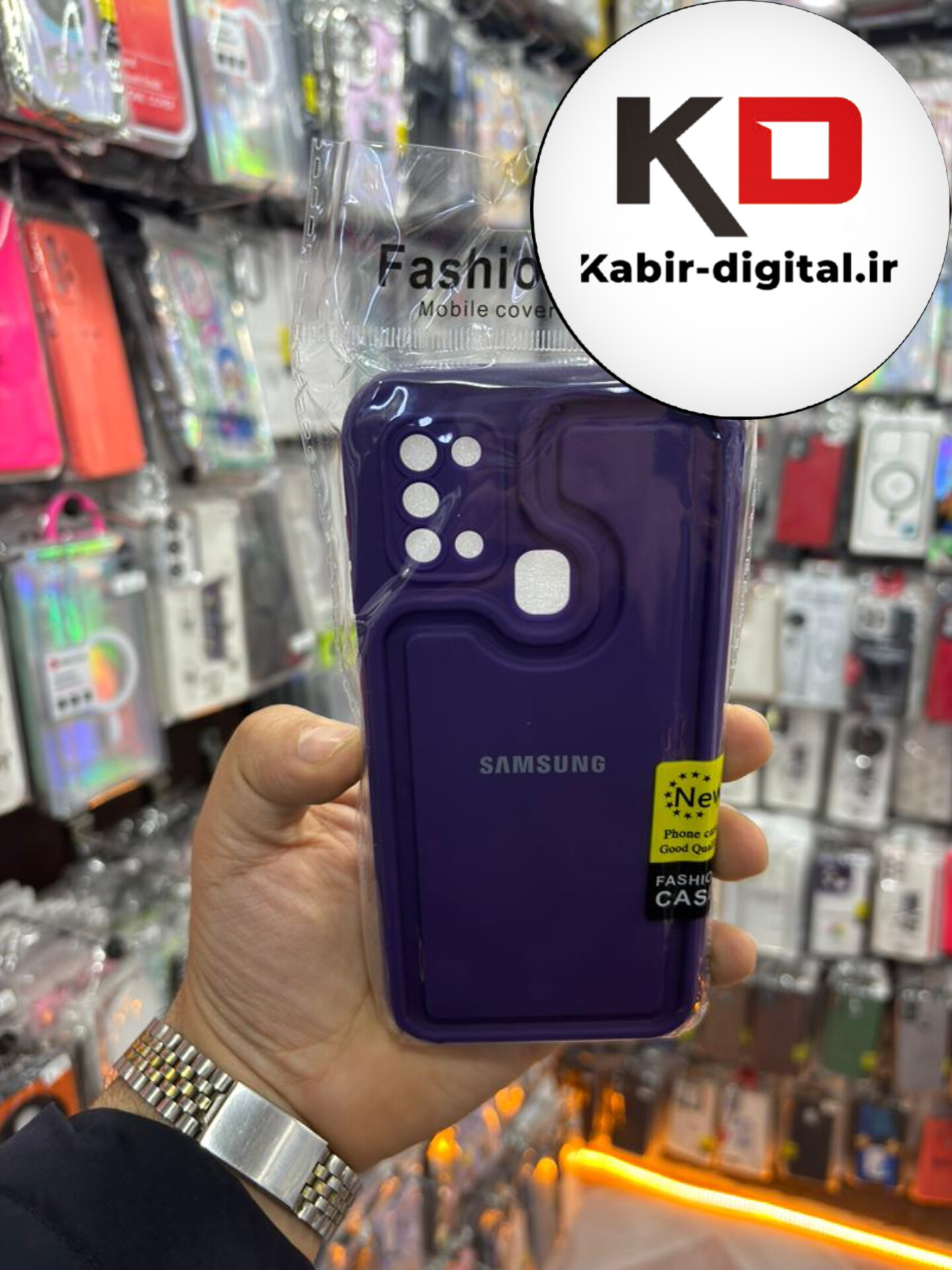 قاب گوشی Galaxy A21s سامسونگ طرح سیلیکونی Solid جدید محافظ لنزدار بنفش