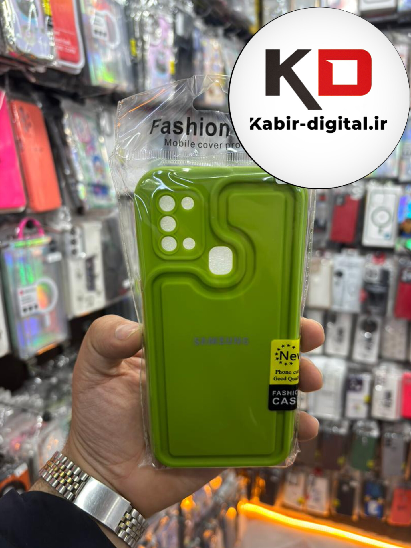 قاب گوشی Galaxy A21s سامسونگ طرح سیلیکونی Solid جدید محافظ لنزدار سبز