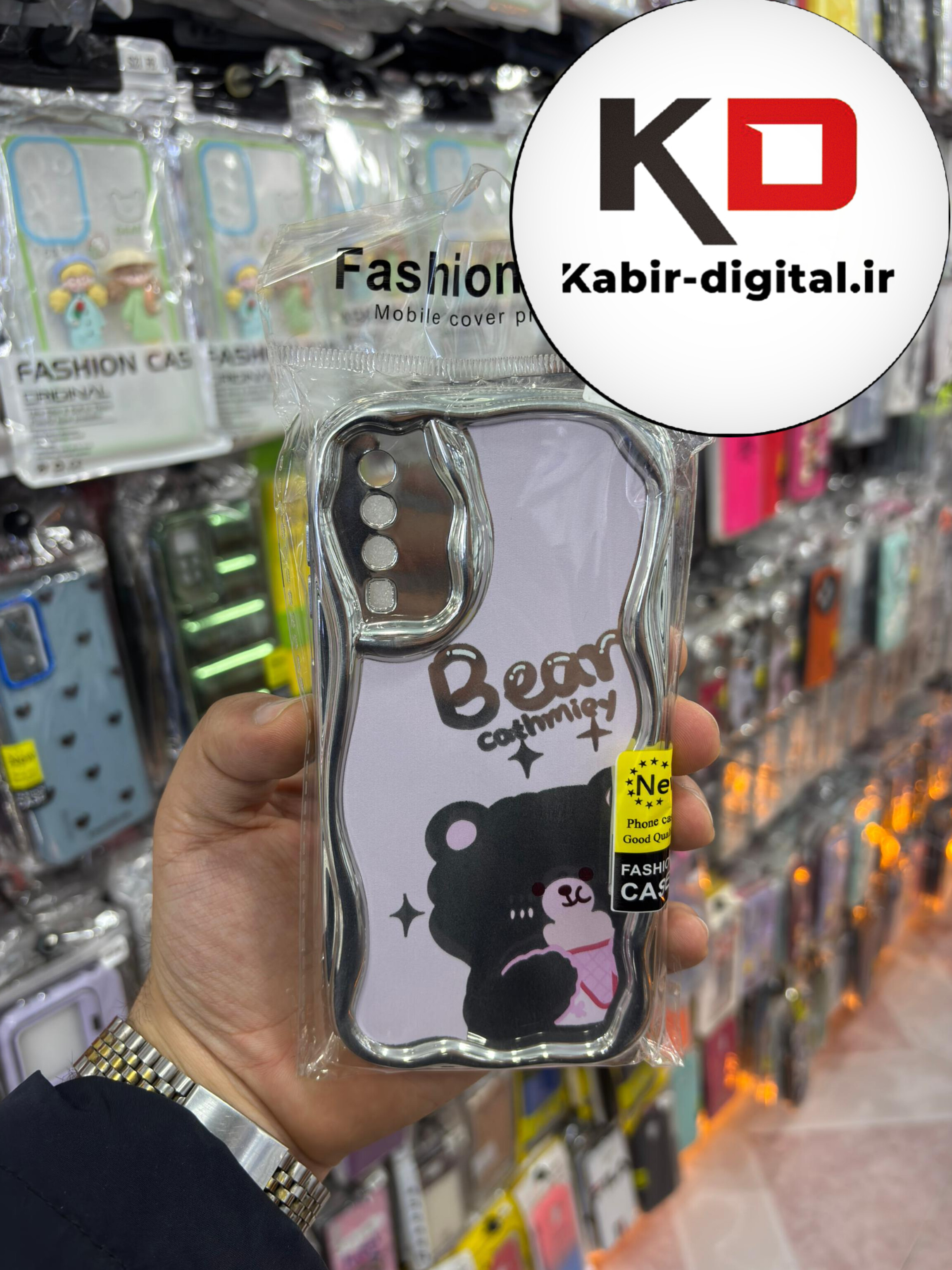 قاب گوشی Galaxy A50 / A50s / A30s سامسونگ طرح کرومی بالشتی طرح عروسکی محافظ لنز دار