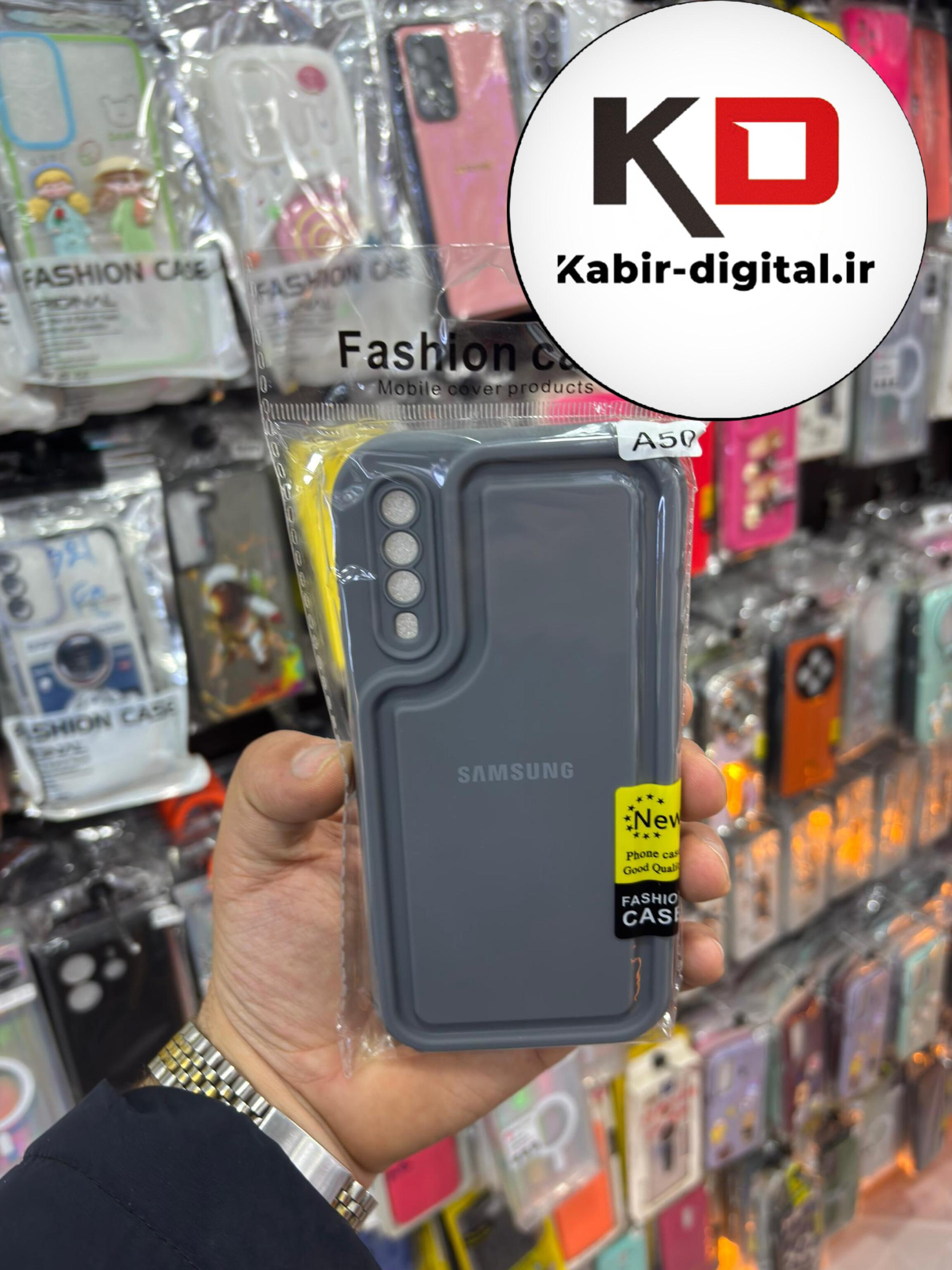 قاب گوشی Galaxy A50 / A50s / A30s سامسونگ طرح سیلیکونی Solid جدید محافظ لنزدار خاکستری