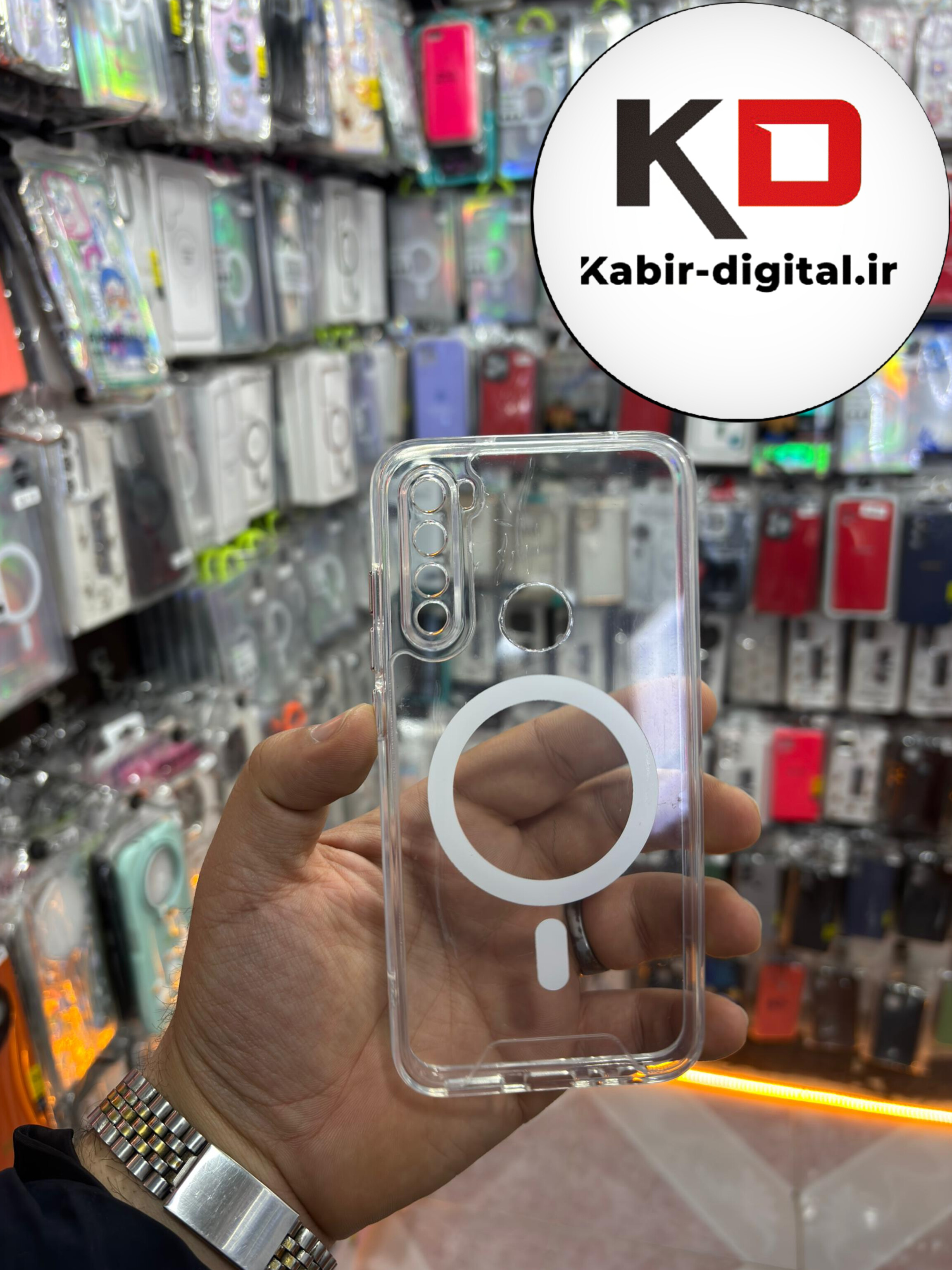 قاب گوشی Note 8 شیائومی شفاف مگ سیف Magsafe های کپی